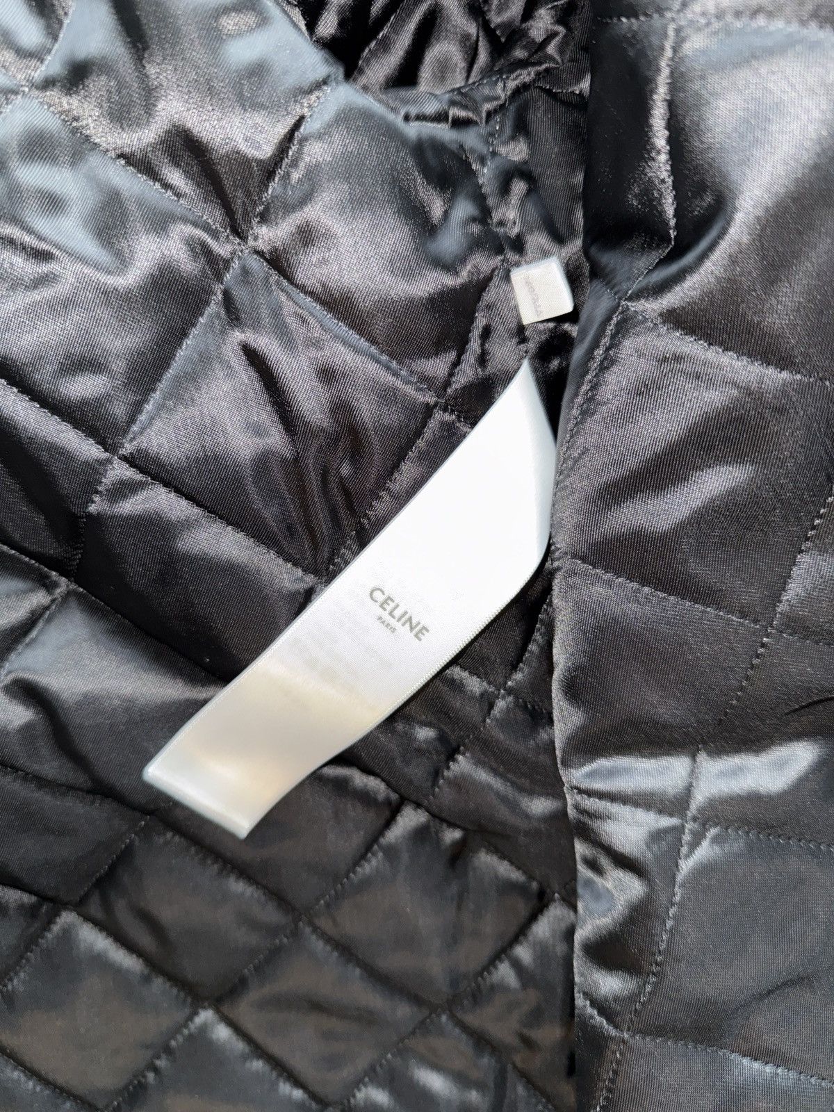 Celine Hooded Overshirt in checked cotton Navy Size US S / EU 44-46 / 1 - 7 Thumbnail
