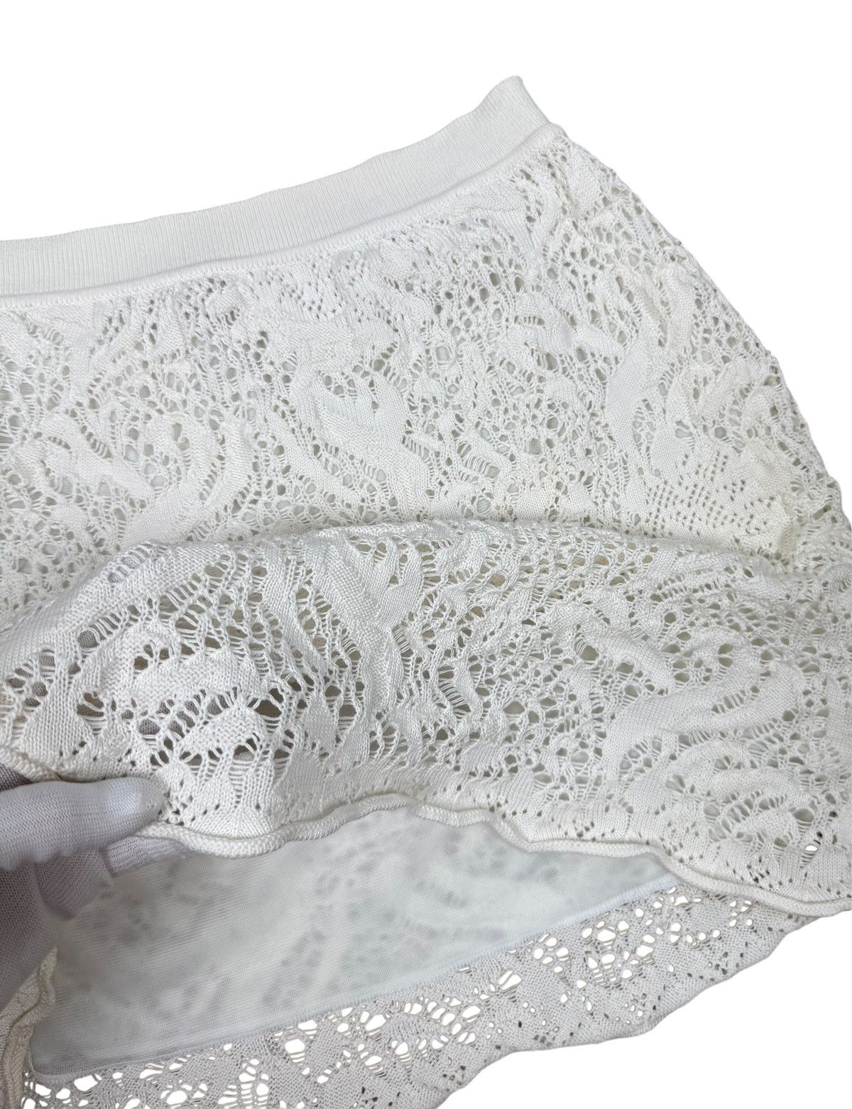 RED Valentino RED Valentine Lace White Skirt Short Cotton size S Size 27" / US 4 / IT 40 - 9 Thumbnail