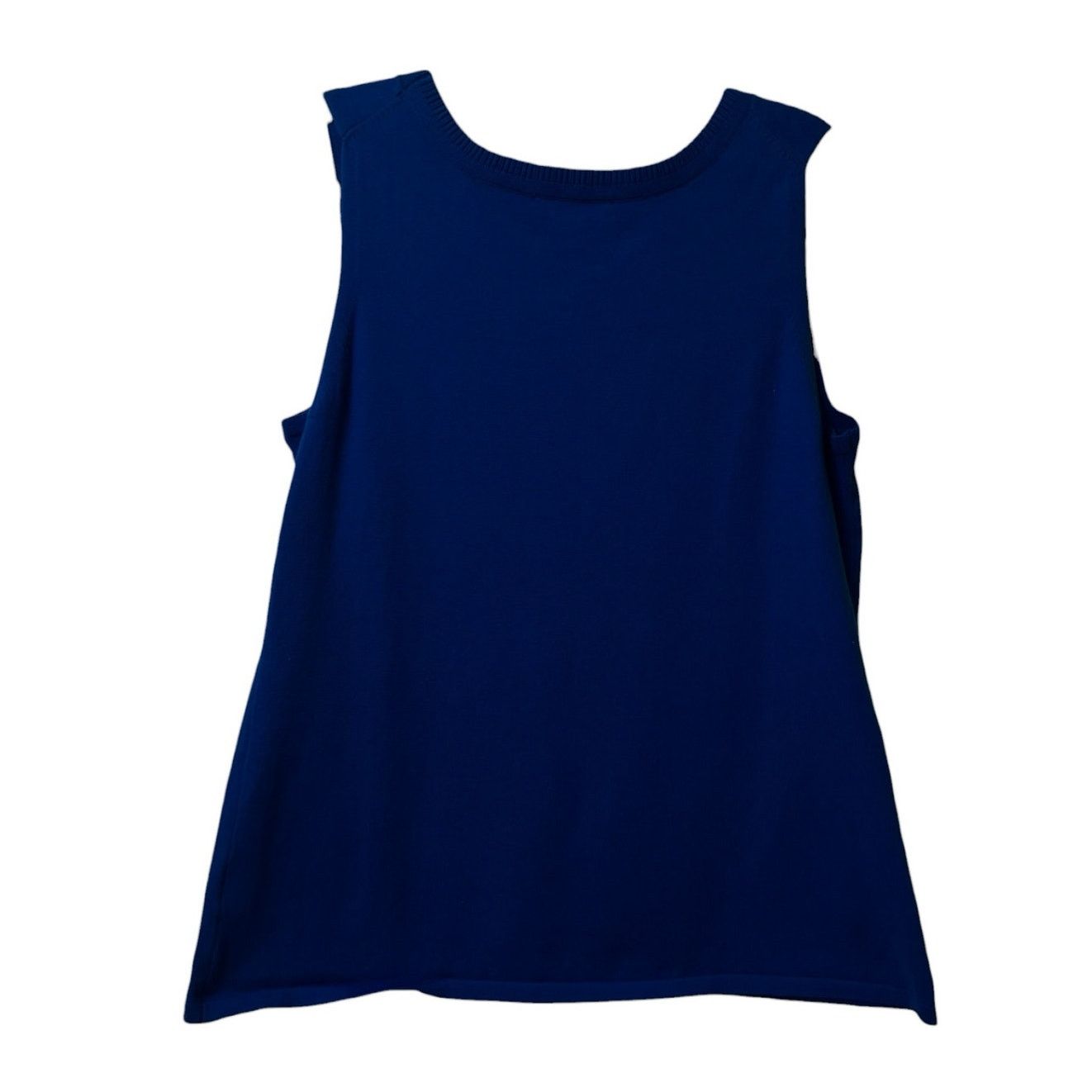 Coldwater Creek Coldwater Creek rib trim sleeveless shell tank NWT Size L / US 10 / IT 46 - 3 Thumbnail