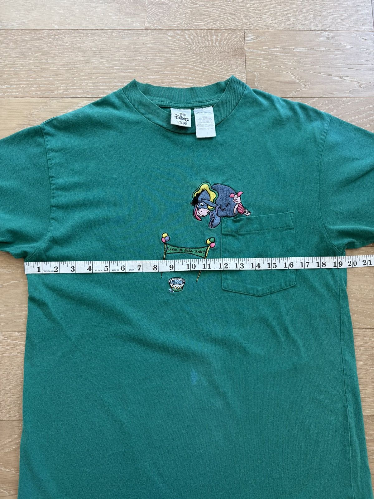 Disney Rare Vintage 90s Disney Eeyore Piglet Pooh pocket shirt Size US M / EU 48-50 / 2 - 8 Thumbnail