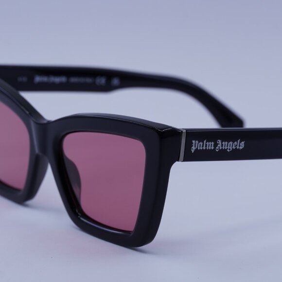 Palm Angels Palm Angels PERI091 ROSEVILLE 1021 Sunglasses Black Cat Eye Size ONE SIZE - 7 Thumbnail