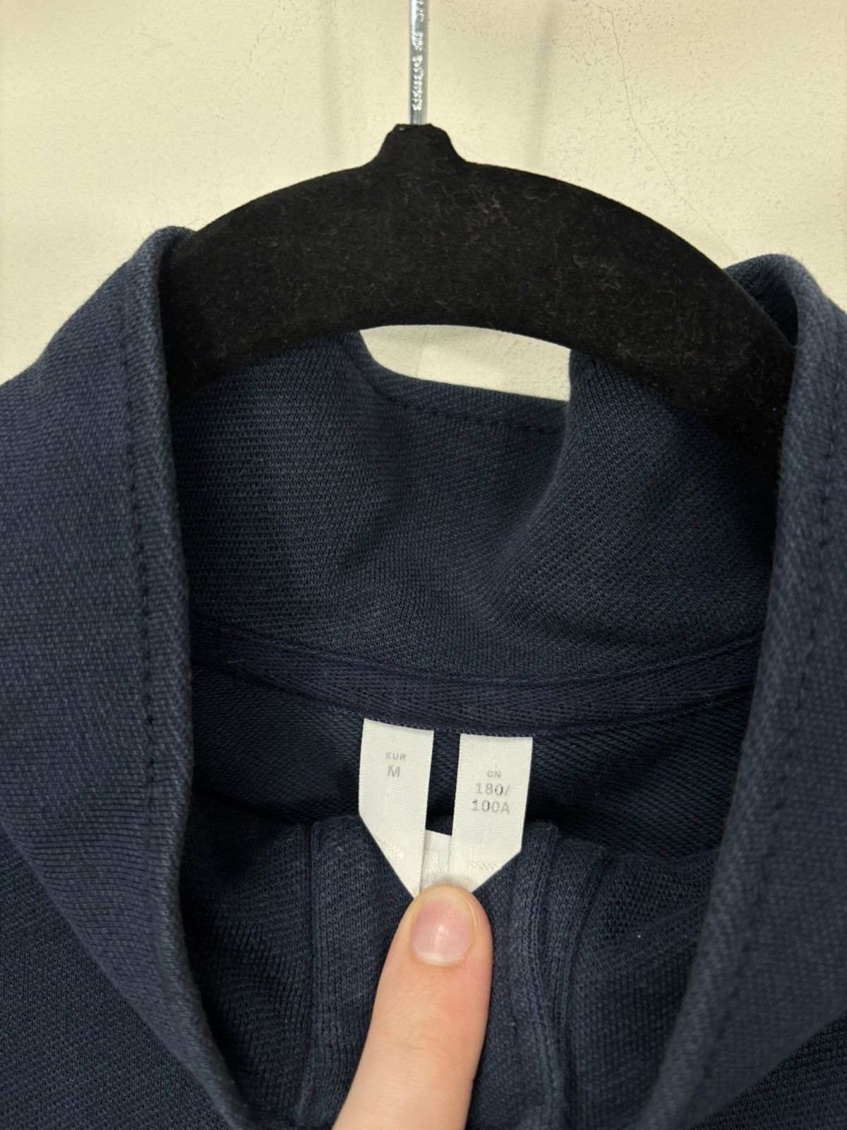 Arket Arket Men’s Navy Blue Classic Snap-Button Henley Sweatshirt Size US M / EU 48-50 / 2 - 8 Thumbnail