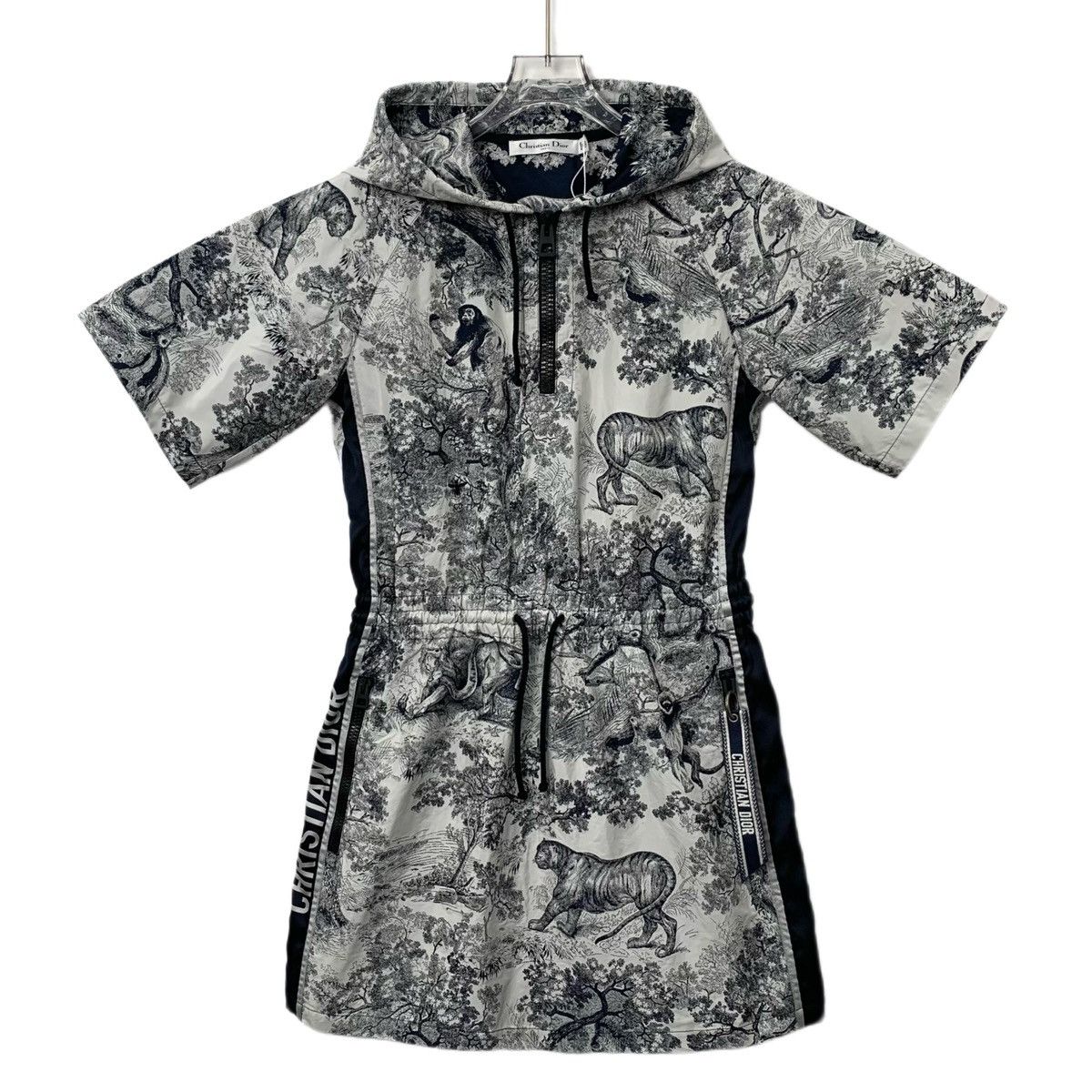 Dior Christian Dior Colorblocked Animal Jungle Print Hooded Dress Size XS / US 0-2 / IT 36-38 - 1 Thumbnail