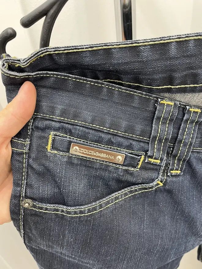 Dolce & Gabbana Dolce & Gabbana Pocket Embroidered Logo Denim Jeans Size US 32 / EU 48 - 6 Thumbnail