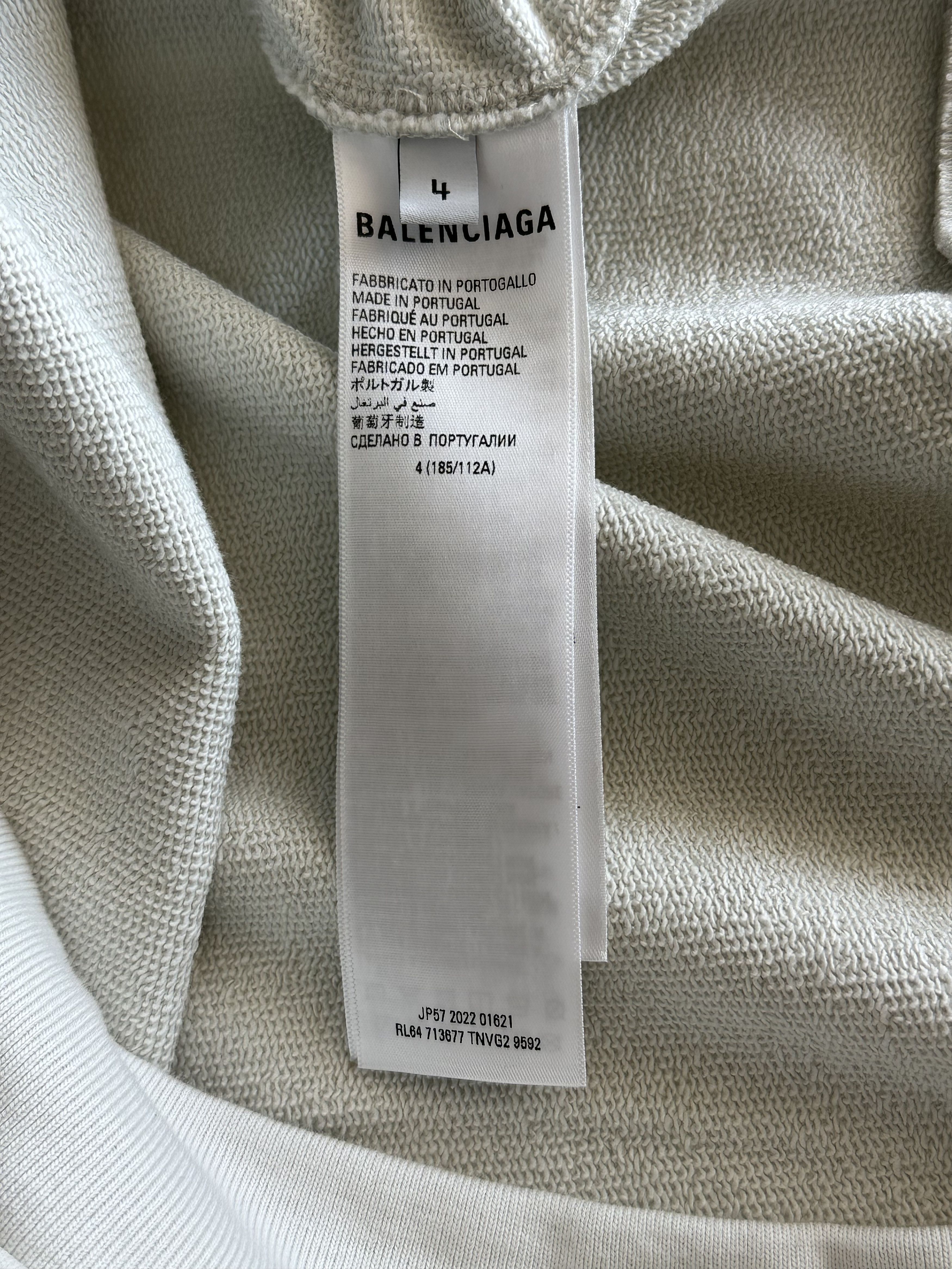 Balenciaga Balenciaga Grey Gaffer Tape Campaign Logo Hoodie Size US XXL / EU 58 / 5 - 5 Thumbnail