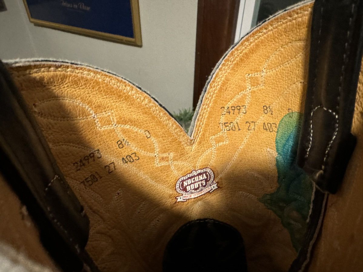 Nocona × Vintage Vintage Nocona Cowboy Boots Sz 8.5 D Size US 8.5 / EU 41-42 - 6 Thumbnail