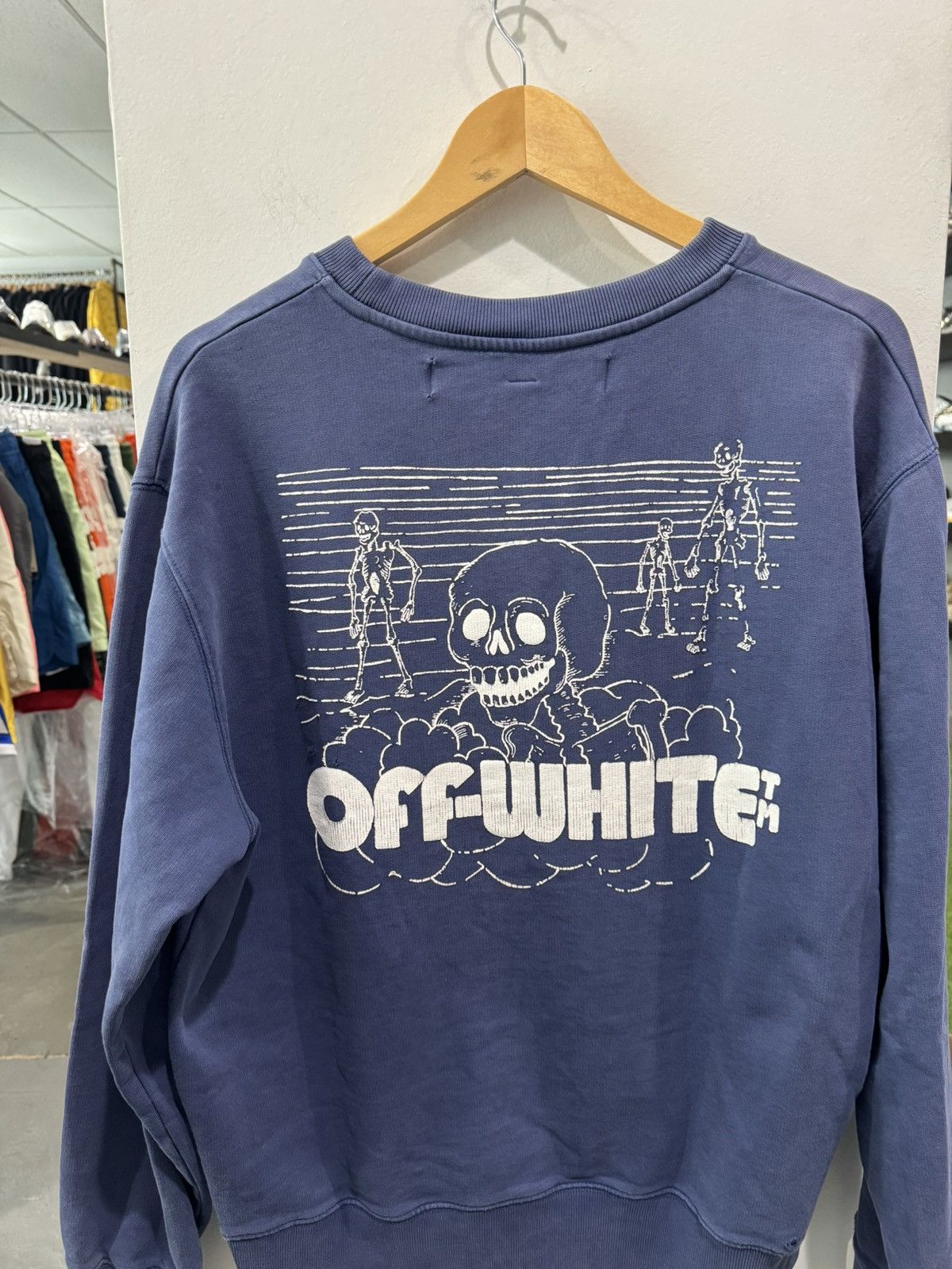 Off-White Off-White Skull Skeleton Crewneck Size US XL / EU 56 / 4 - 4 Thumbnail