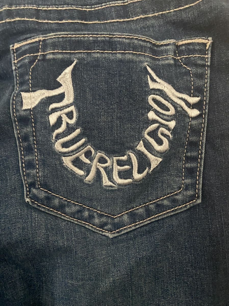 True Religion True Religion Writing Logo Jeans Size US 34 / EU 50 - 3 Thumbnail