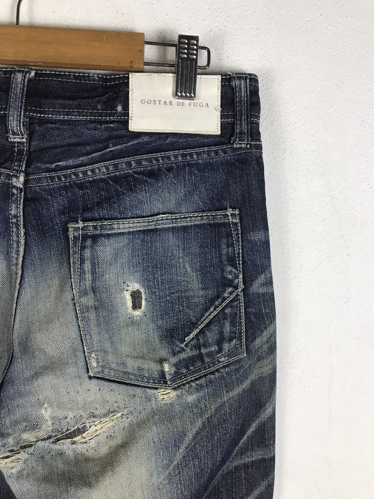 If Six Was Nine 🔥Rare🔥Vintage Gostar De Fuga Denim Jeans Size US 30 / EU 46 - 11 Thumbnail