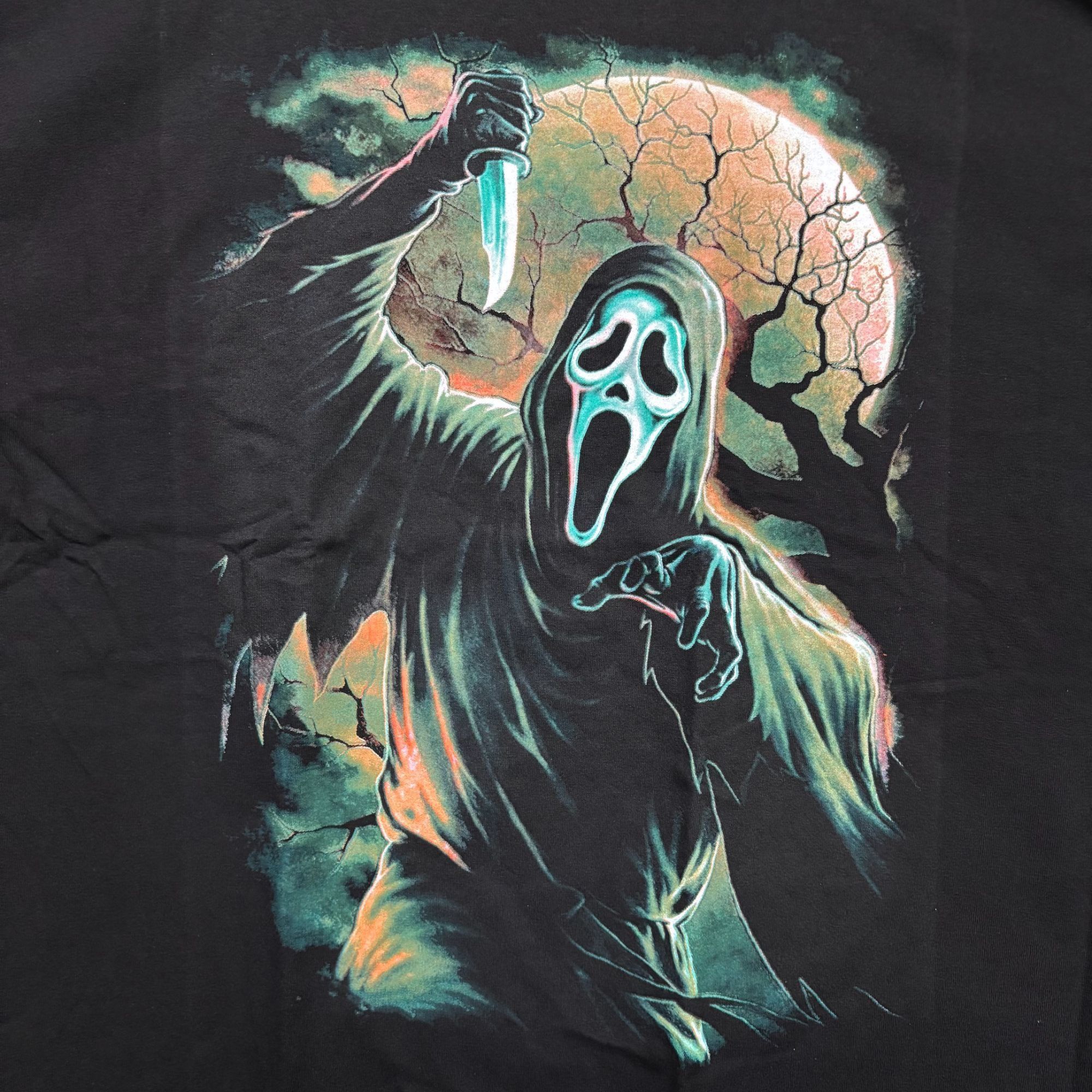 Universal Studios Scream Ghostface Full Moon Slasher Horror Movie Tee XL Size US XL / EU 56 / 4 - 2 Thumbnail