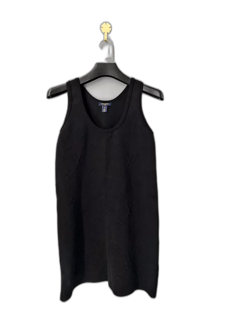 Louis Vuitton Louis Vuitton Black Floral Print Dress -2505 Size XS / US 0-2 / IT 36-38 - 1 Thumbnail
