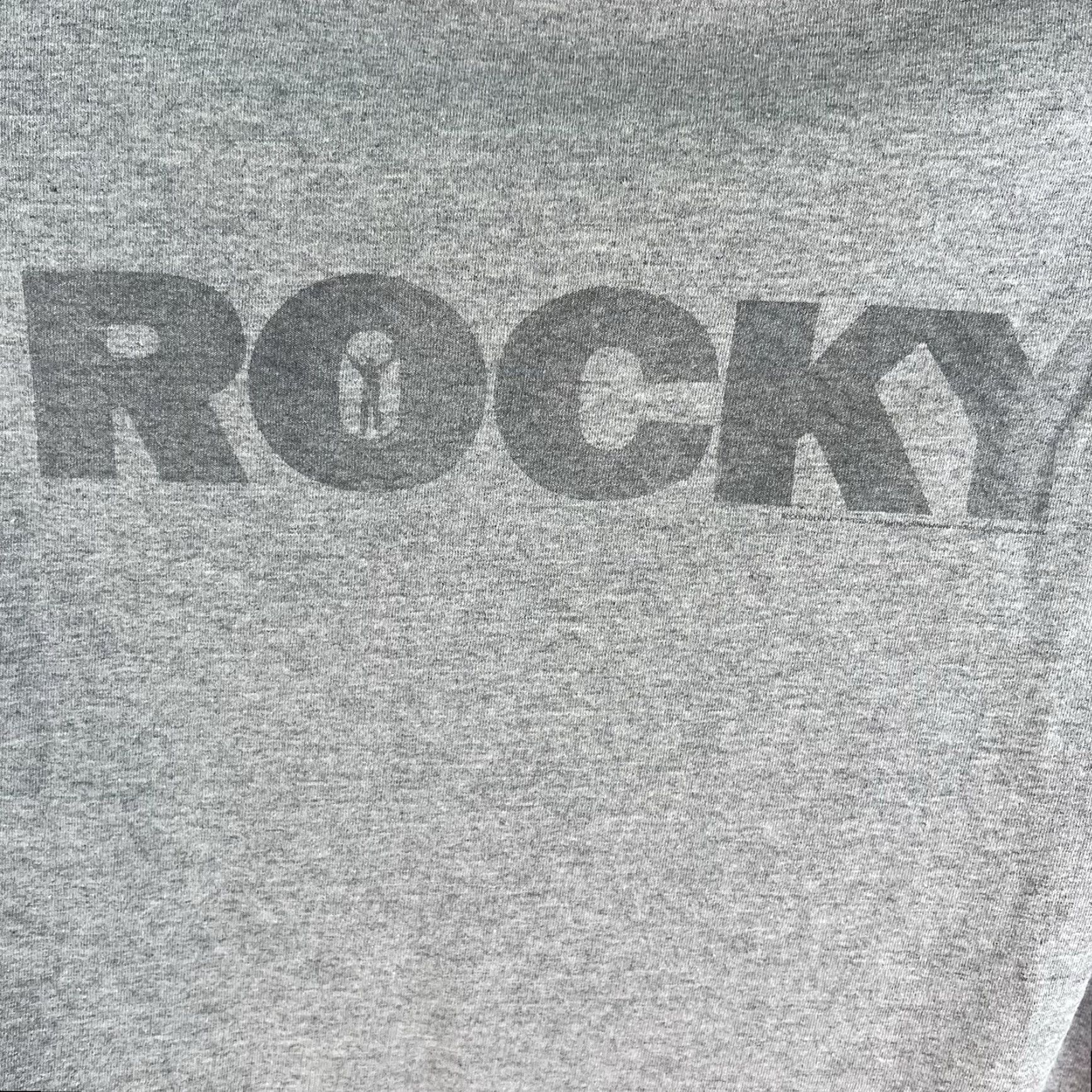 Vintage ROCKY Long Sleeve Graphic T-Shirt Mens XL Gray 2006 90s Movie Logo Crew Neck Cotton Alstyle 1301 Chest 50 in Regular Fit Kidd? Size US XL / EU 56 / 4 - 2 Thumbnail
