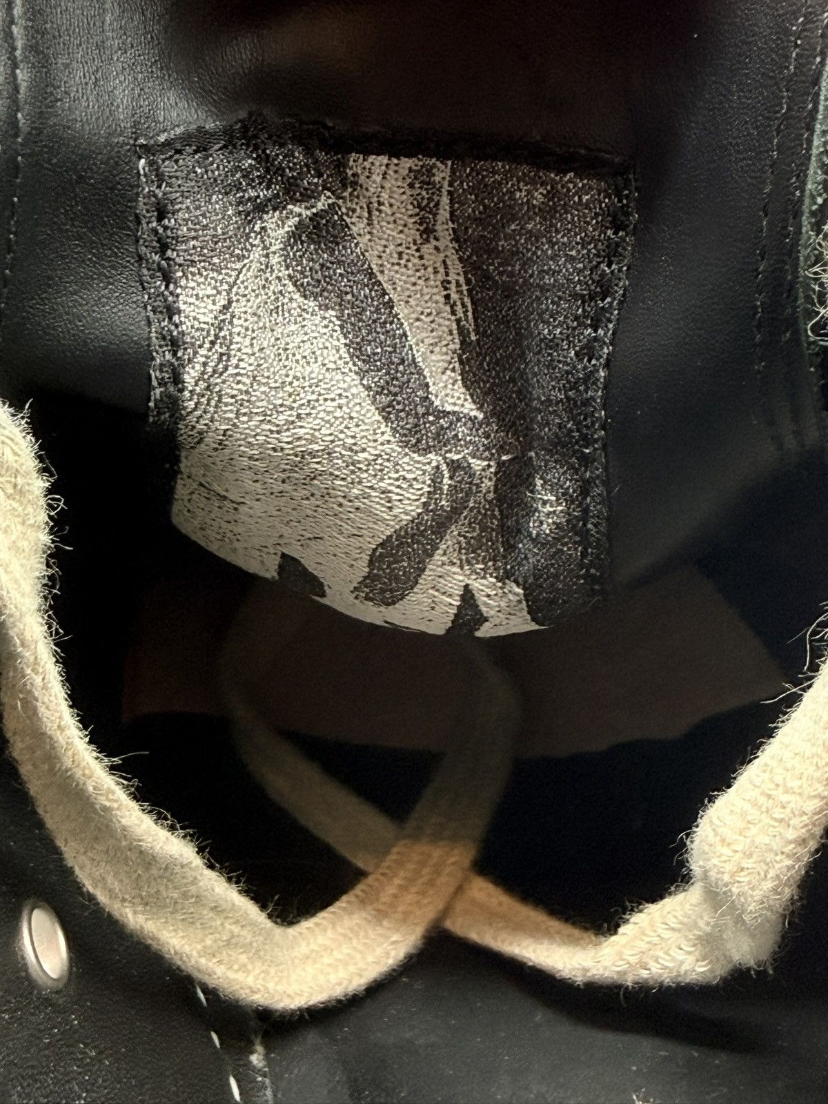 Rick Owens Size 7 - Rick Owens Ramones Low Black Mainline Leather Women Size US 7 / EU 40 - 8 Thumbnail