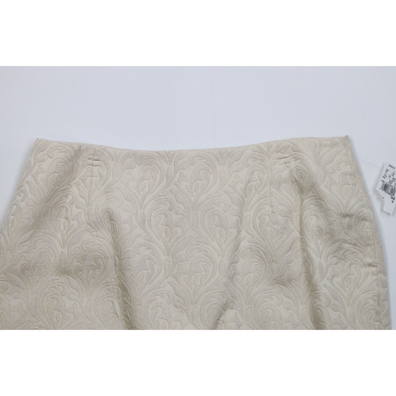Vintage Deadstock Vintage 90s Businesscore Jacquard Paisley Skirt Size 38" / US 16 / IT 52 - 2 Thumbnail