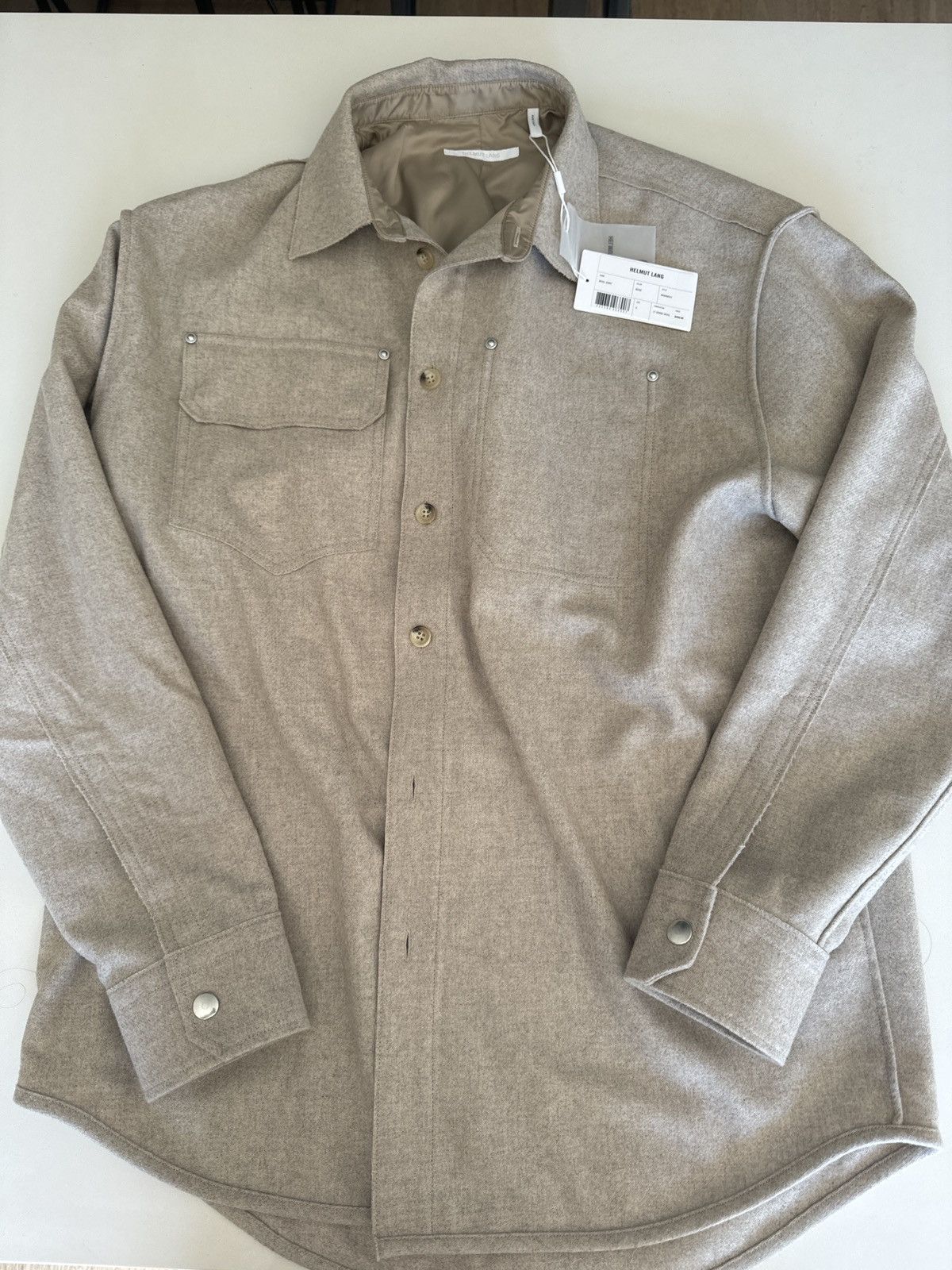 Helmut Lang Wool shirt Size US S / EU 44-46 / 1 - 1 Thumbnail