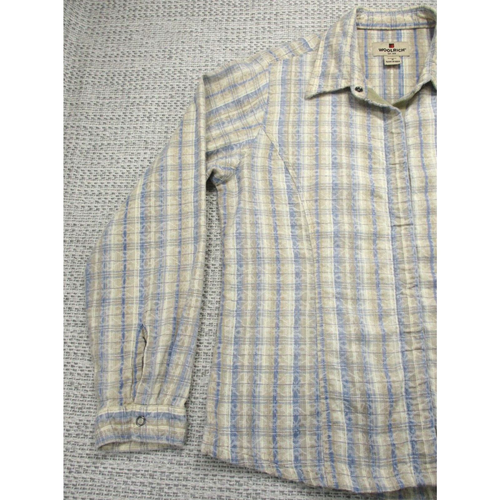 Vintage VINTAGE Woolrich Shirt Womens Small Long Sleeve Snap Front Plaid Casual Western Size S / US 4 / IT 40 - 3 Thumbnail