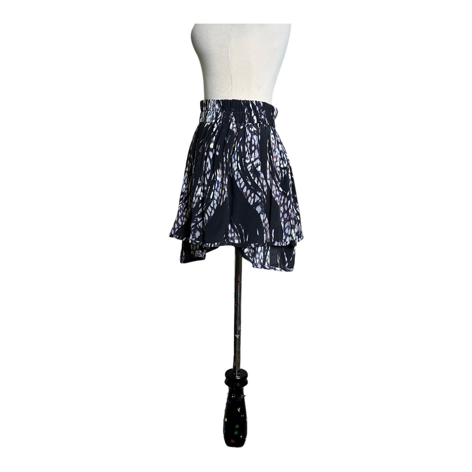 Iro IRO multi print silk layered mini skirt size 34 - US 2 Size 26" / US 2 / IT 38 - 7 Thumbnail