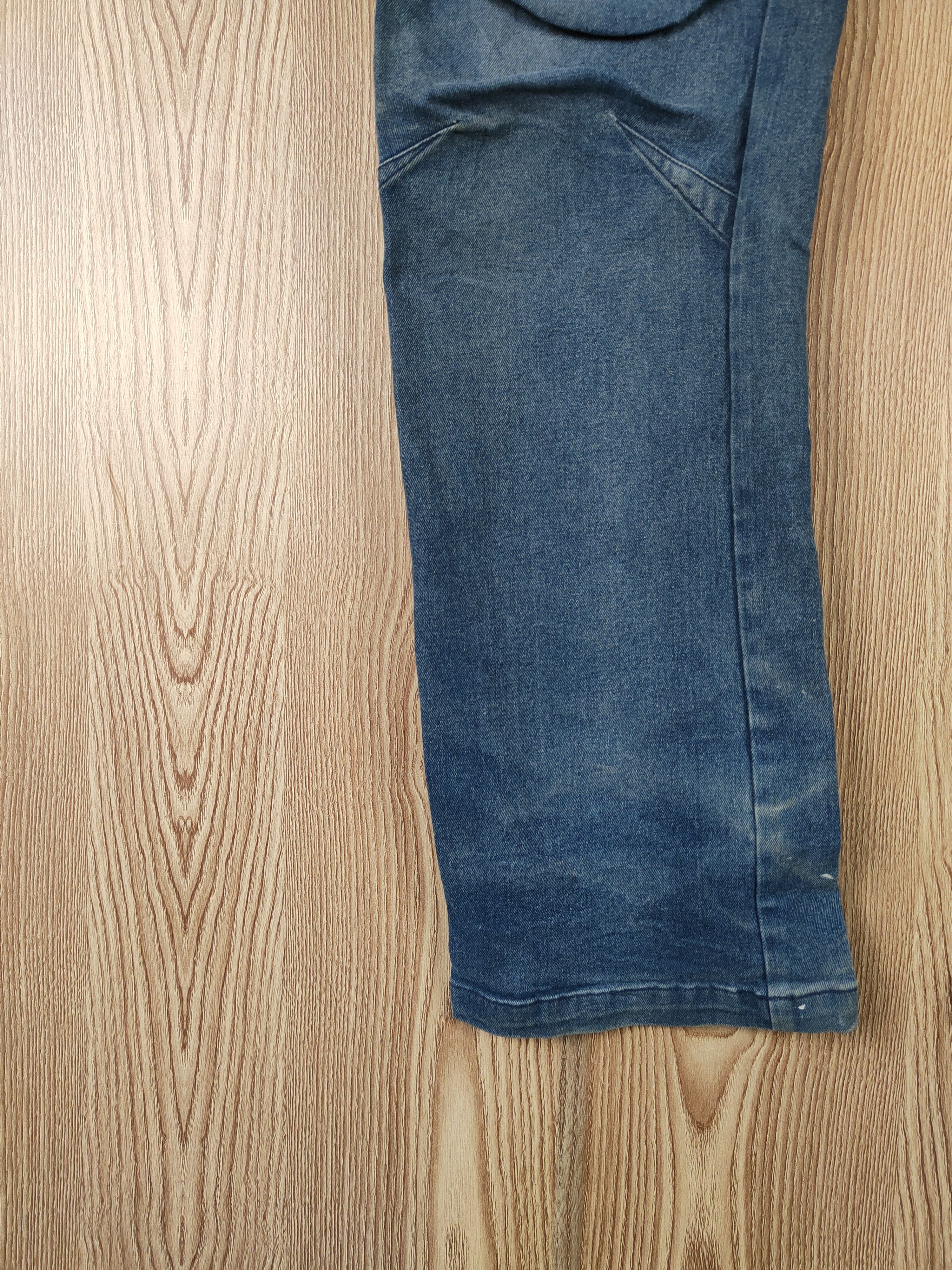 Japanese Brand FieldCore Blue Distressed Ripped Jeans #W098 Size US 34 / EU 50 - 4 Thumbnail