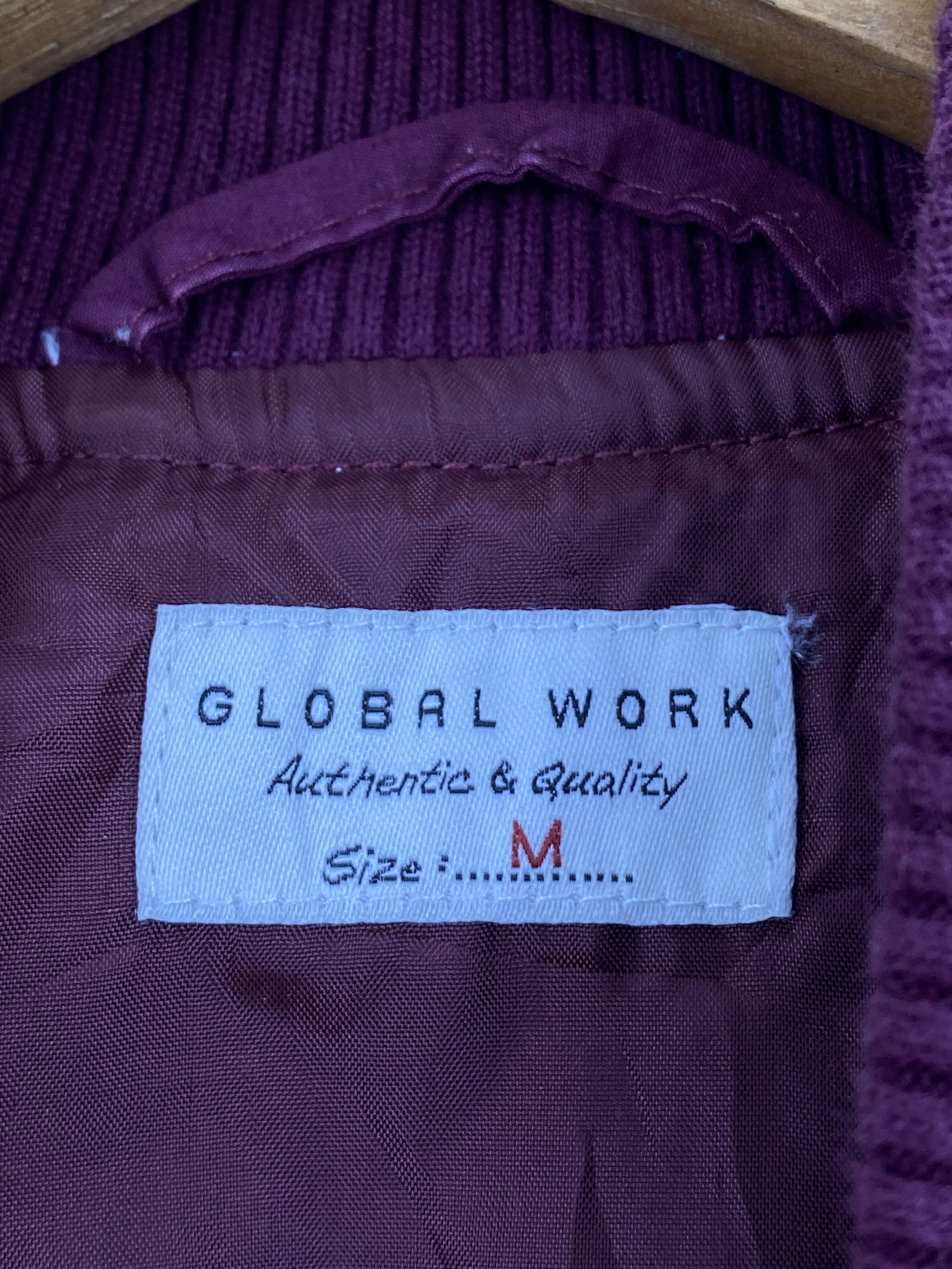 Global Work Vintage Global Work Varsity Bomber Cotton Jacket VA0006 Size US M / EU 48-50 / 2 - 5 Thumbnail