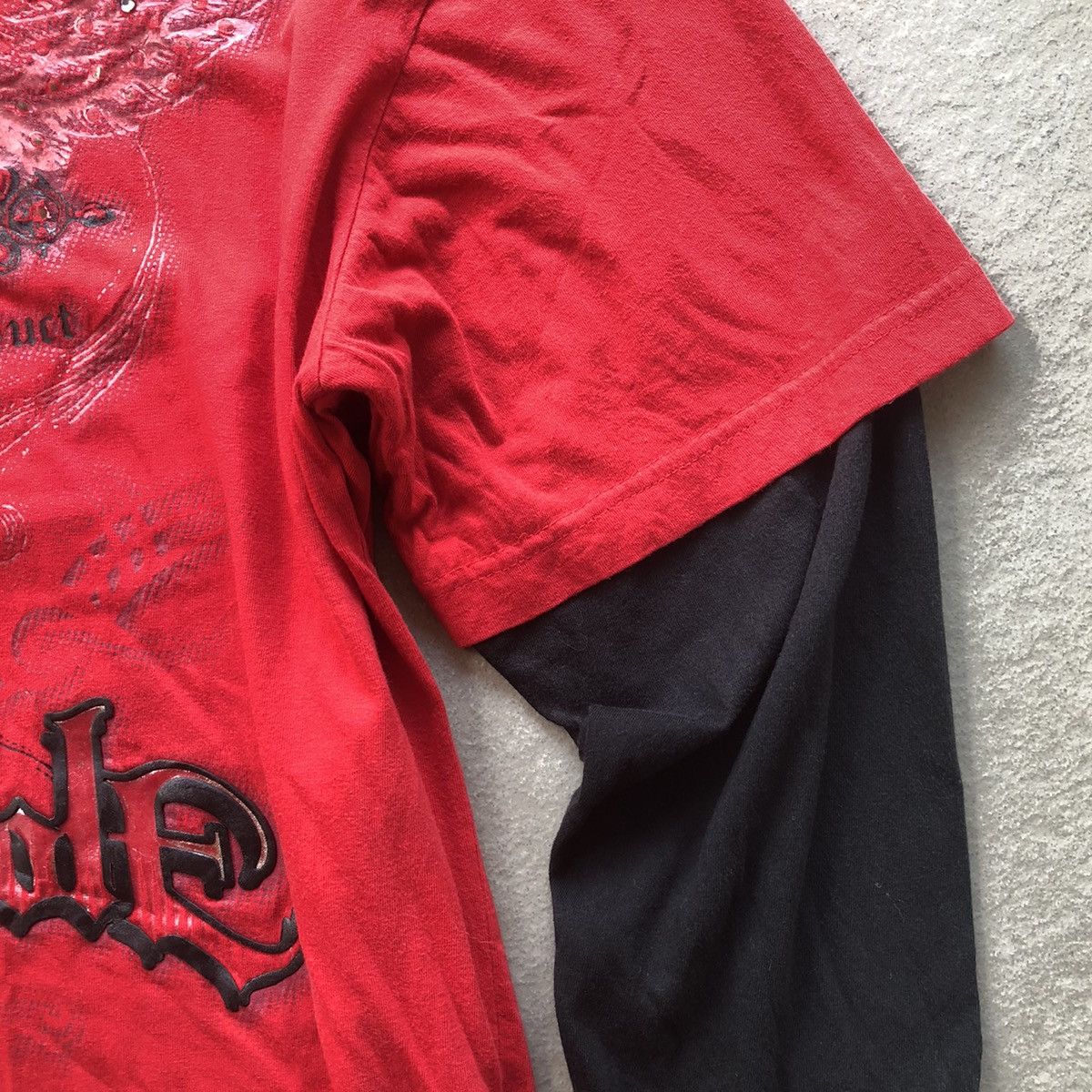 Affliction Y2k Southpole long sleeve double layer cross logo Size US M / EU 48-50 / 2 - 11 Thumbnail