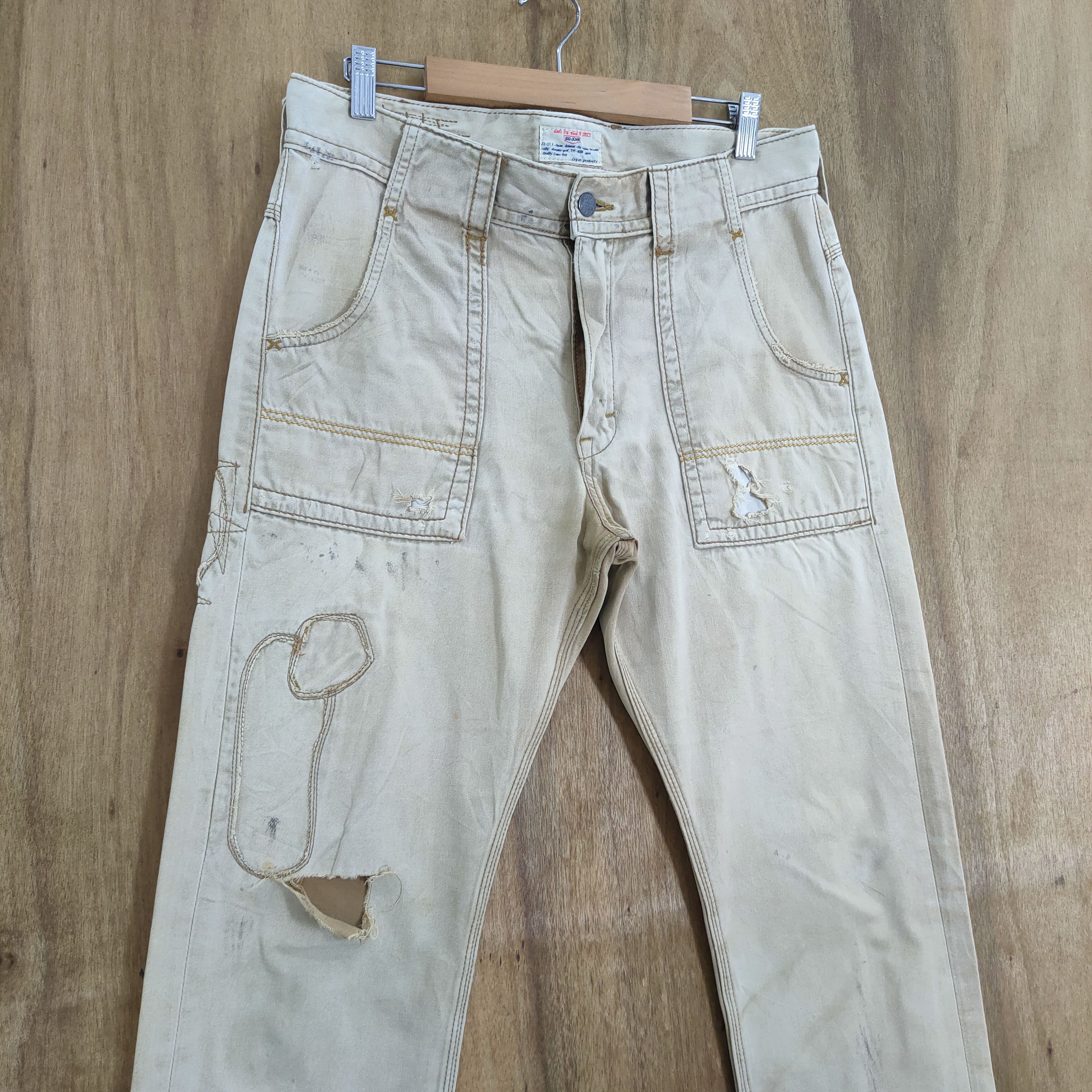 Japanese Brand VINTAGE BIG J DISTRESSED CARGO PANTS Size US 32 / EU 48 - 6 Thumbnail