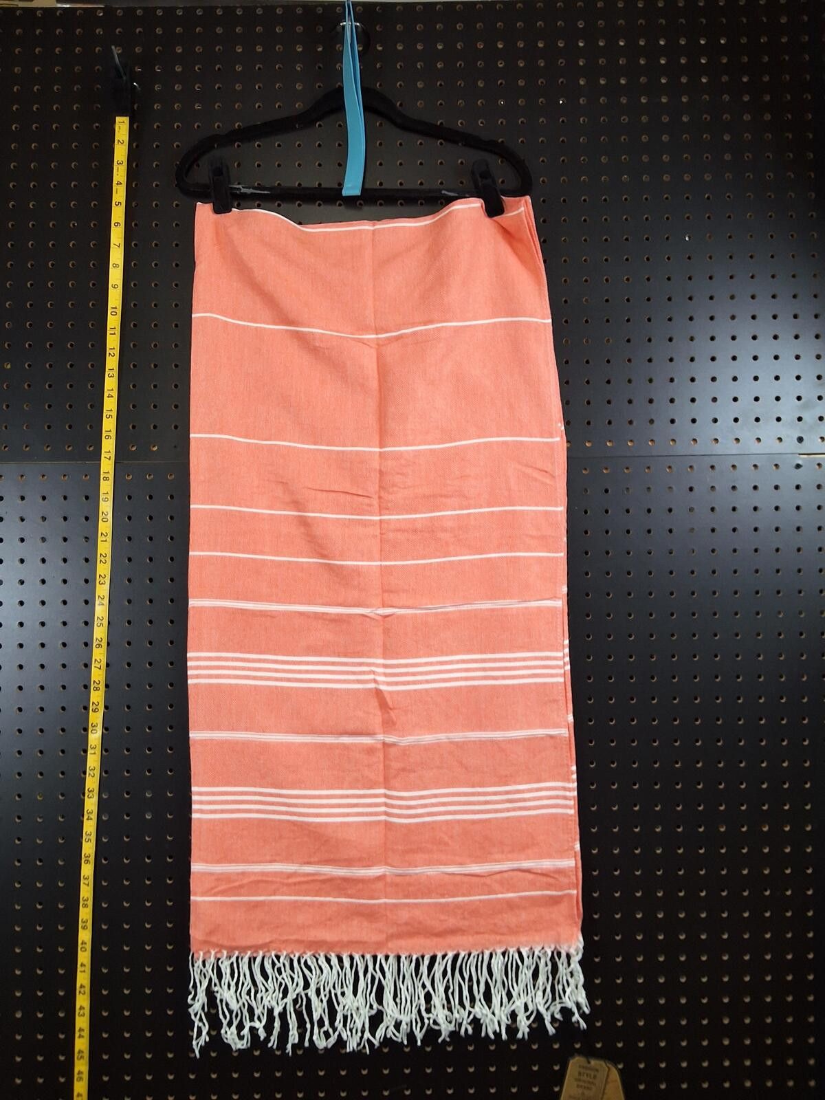 Other Genovega Stylish Peach Turkish Towel with Fringe Size ONE SIZE - 1 Thumbnail