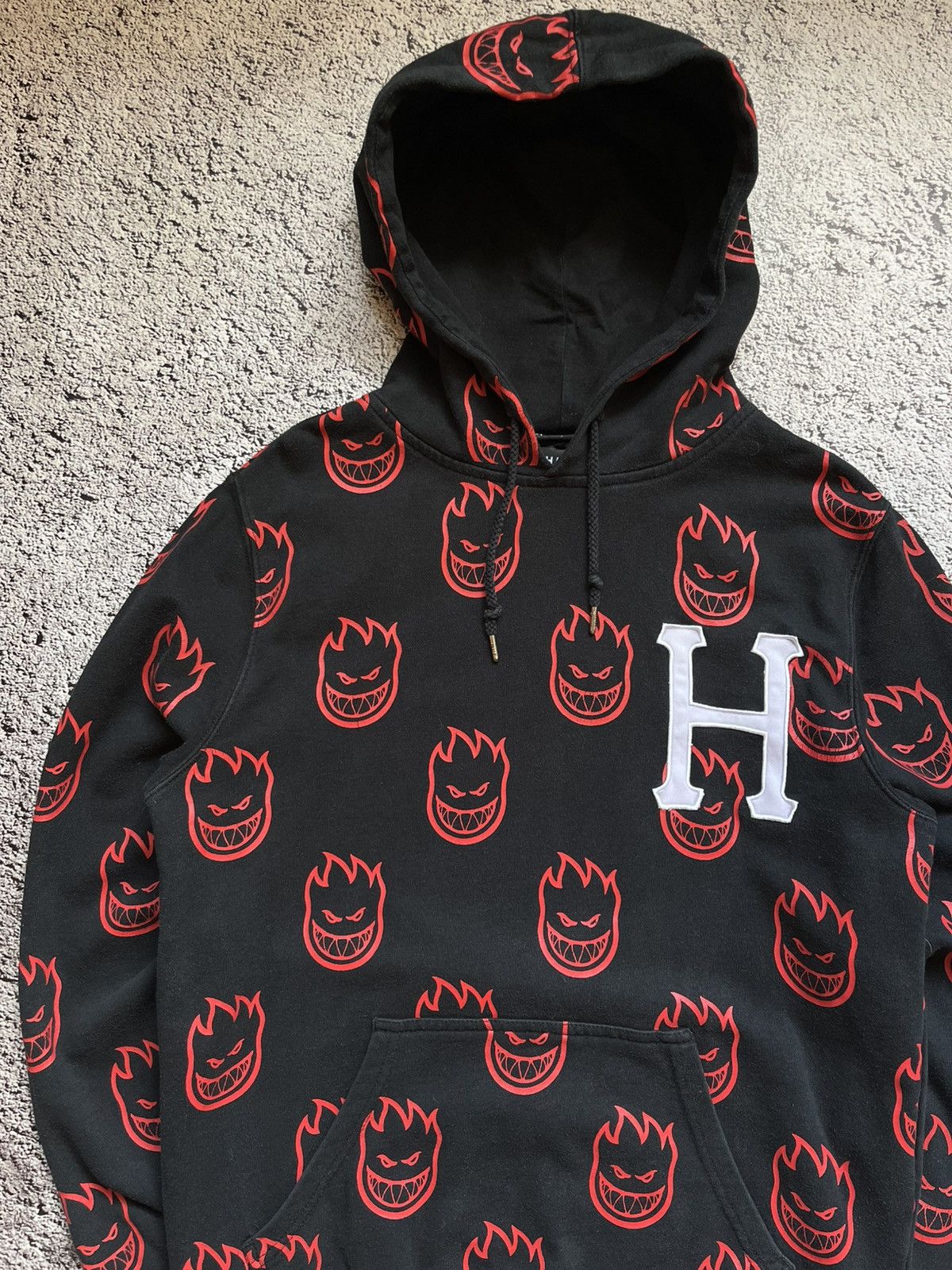 Huf HUF x Spitfire All Over Flame Logo Hoodie Size S Size US S / EU 44-46 / 1 - 5 Thumbnail