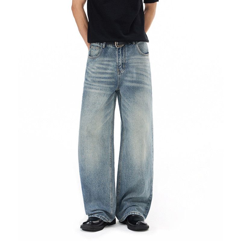Japanese Brand American Retro Men's Punk Ombré Straight-Leg Jeans Size US 32 / EU 48 - 2 Thumbnail