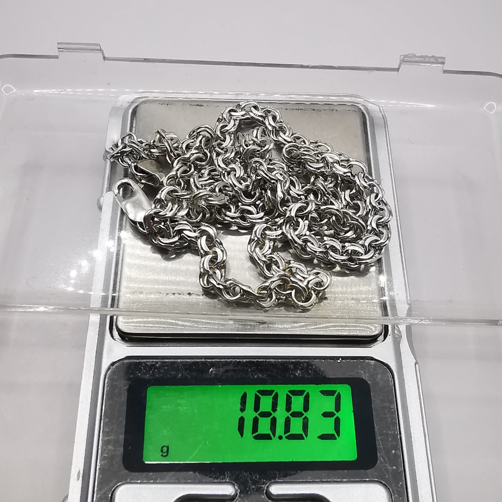Sterling Silver Vintage Beautiful Jewelry Chain,925 Sterling Silver 18,83g Size ONE SIZE - 8 Thumbnail