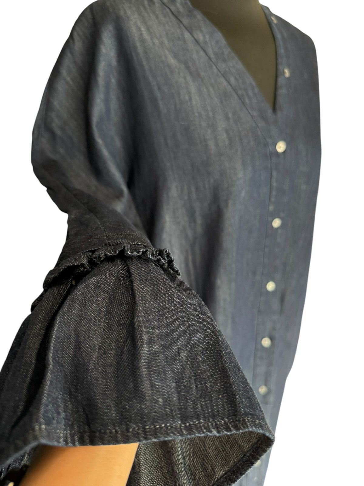 Max Mara Dress Max Mara 100% Cotton Size XXL / US 16-18 / IT 52-54 - 10 Thumbnail