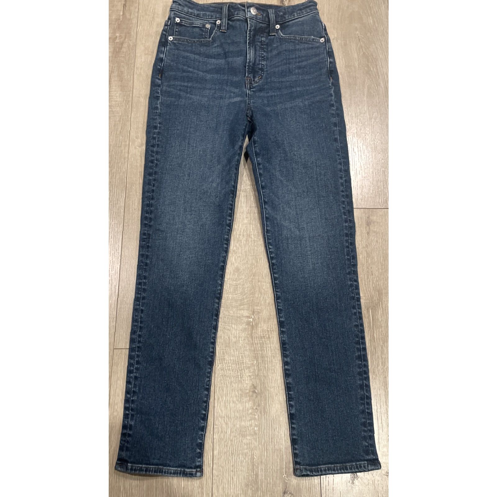 Madewell MADEWELL ThePerfect Jean Manorford Wash Sz 24 Blue Straight Denim Women's Size 42" / US 20 - 6 Thumbnail
