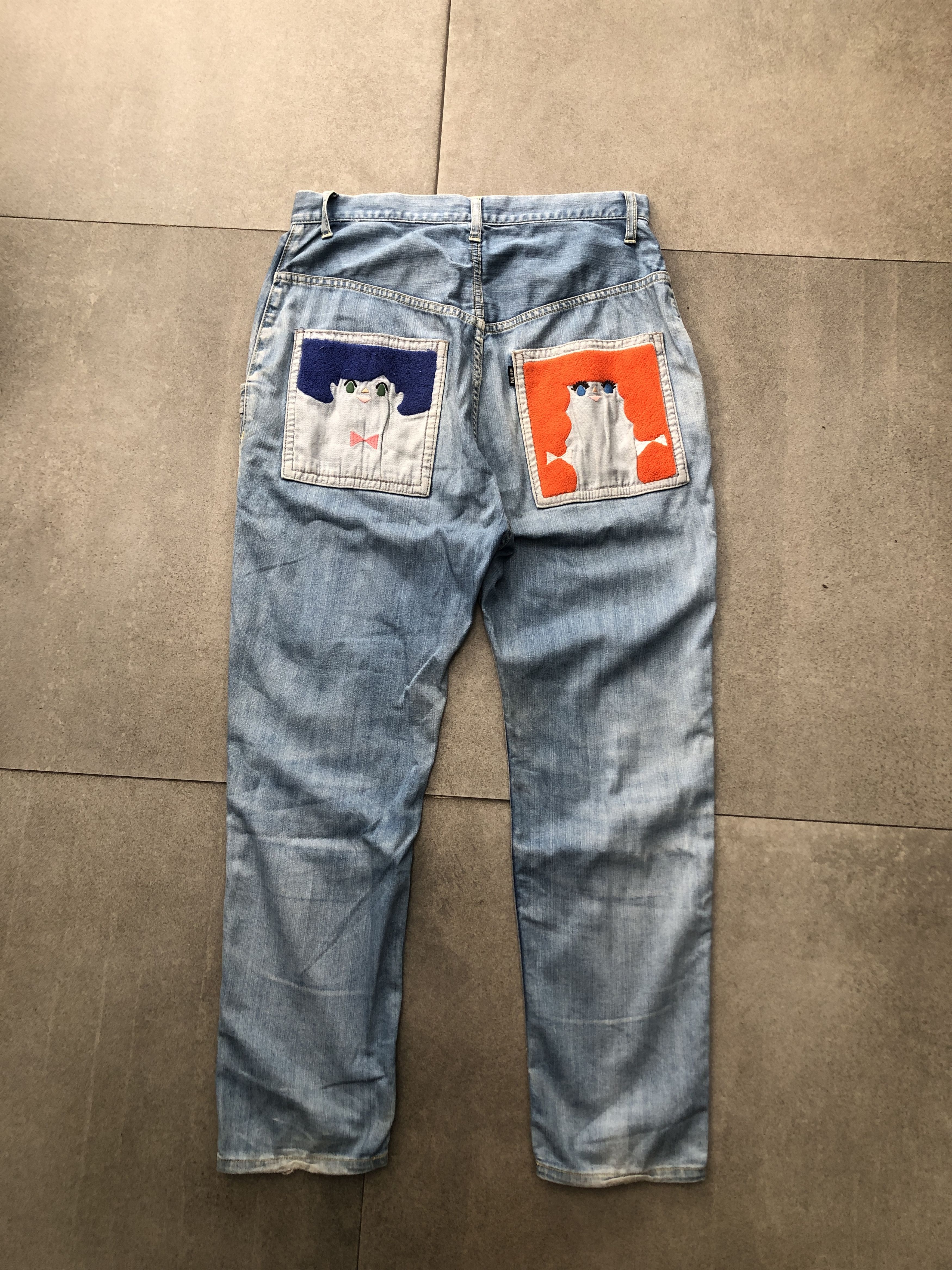 Ne-Net Archive Ne-net by Issey Miyake Character Embroidery Denim Size 30" / US 8 / IT 44 - 6 Thumbnail