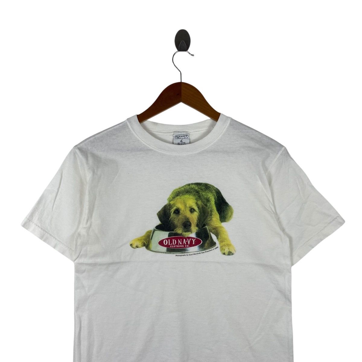 Vintage 1996 PHOTOGRAPHY KENT MARSHALL Old Navy Dog Tee Shir