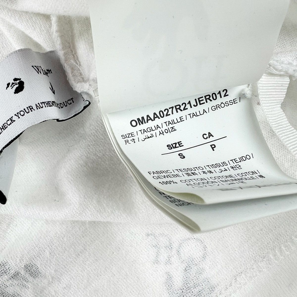 Off-White Off-White Repeat Logo White T Shirt Size US S / EU 44-46 / 1 - 3 Thumbnail
