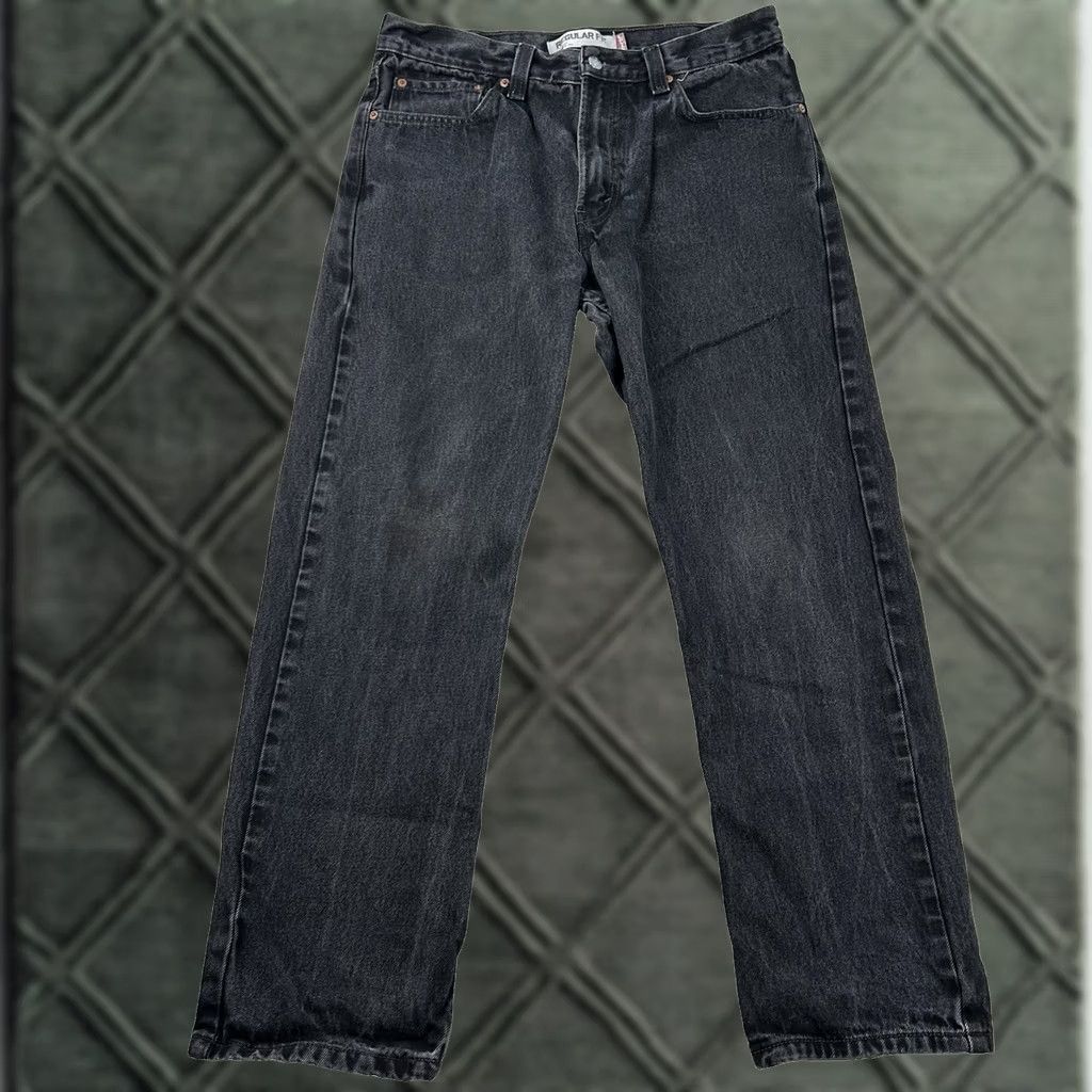 Levi's VINTAGE Levis 505 Jeans Mens Regular Fit Charcoal 34x30 29 Inseam 90s Y2K Denim Cotton Jeans Size US 34 / EU 50 - 1 Thumbnail