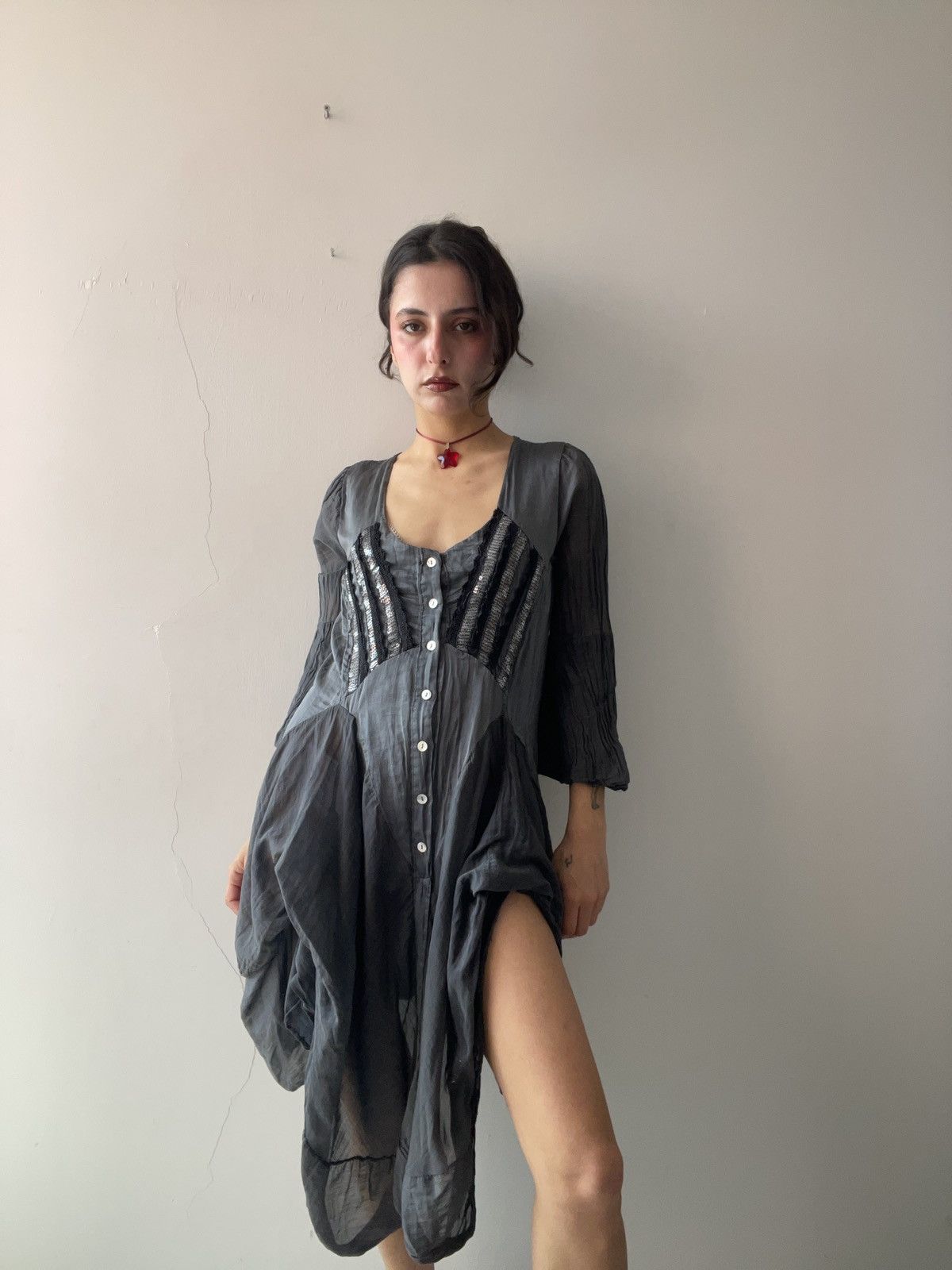 Vintage Italian silk dress Size S / US 4 / IT 40 - 20 Thumbnail