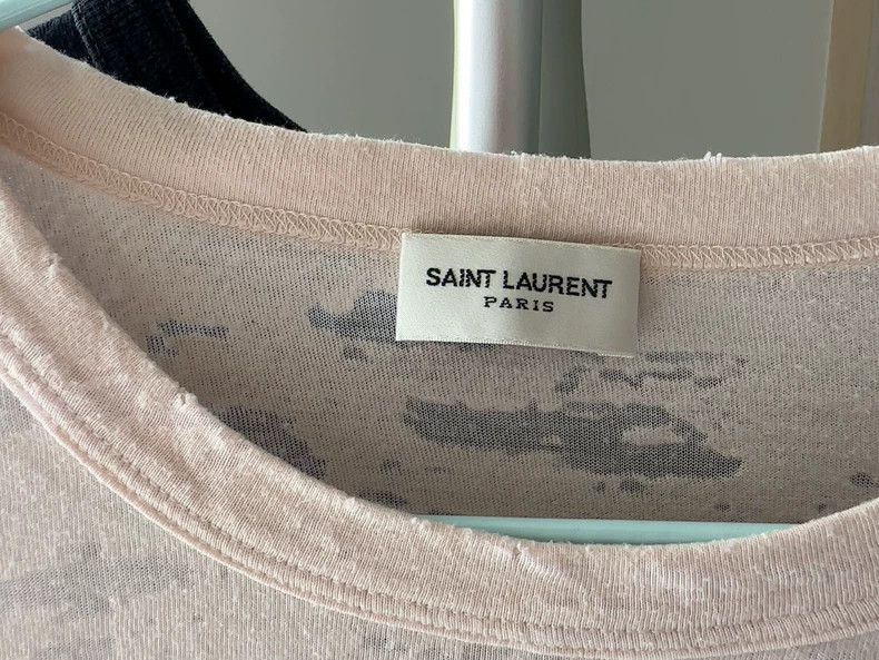 Saint Laurent Paris Saint laurent paris Pink short sleeve T-shirt 2506-Nextarro Size US S / EU 44-46 / 1 - 2 Thumbnail