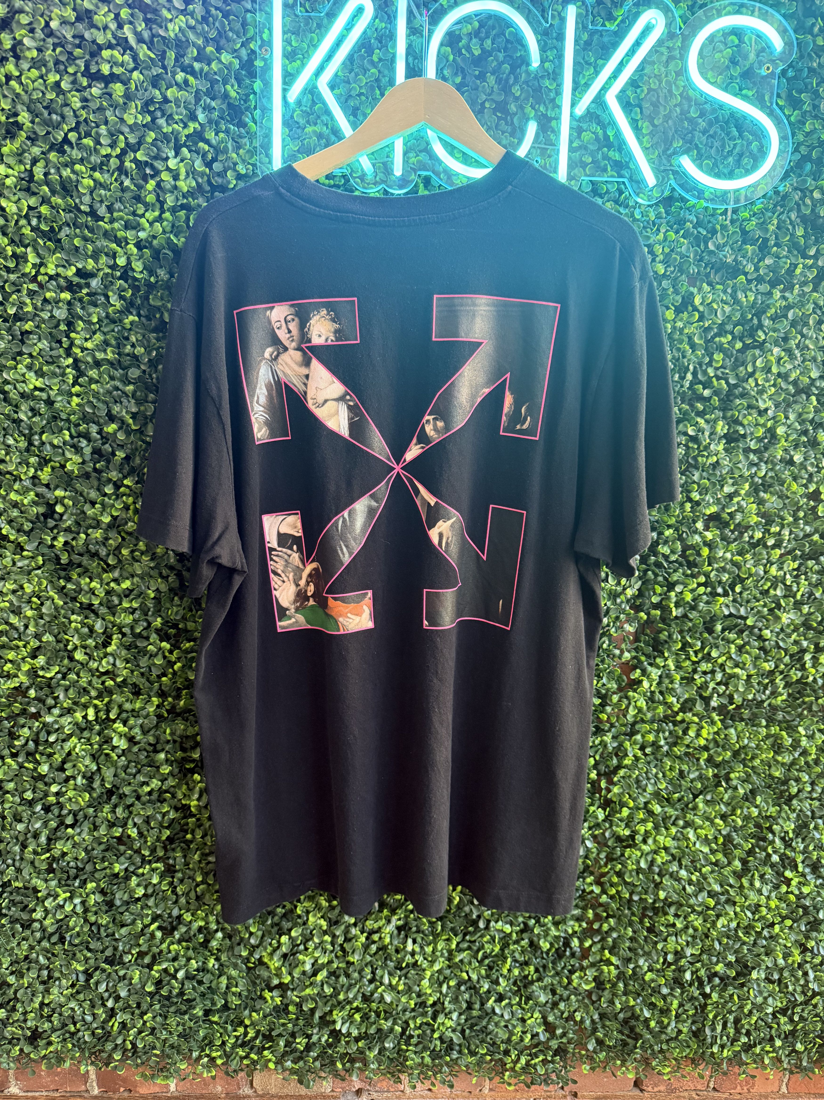 Off-White Off-White Cervaggio Splatter Tee Size US XL / EU 56 / 4 - 2 Thumbnail