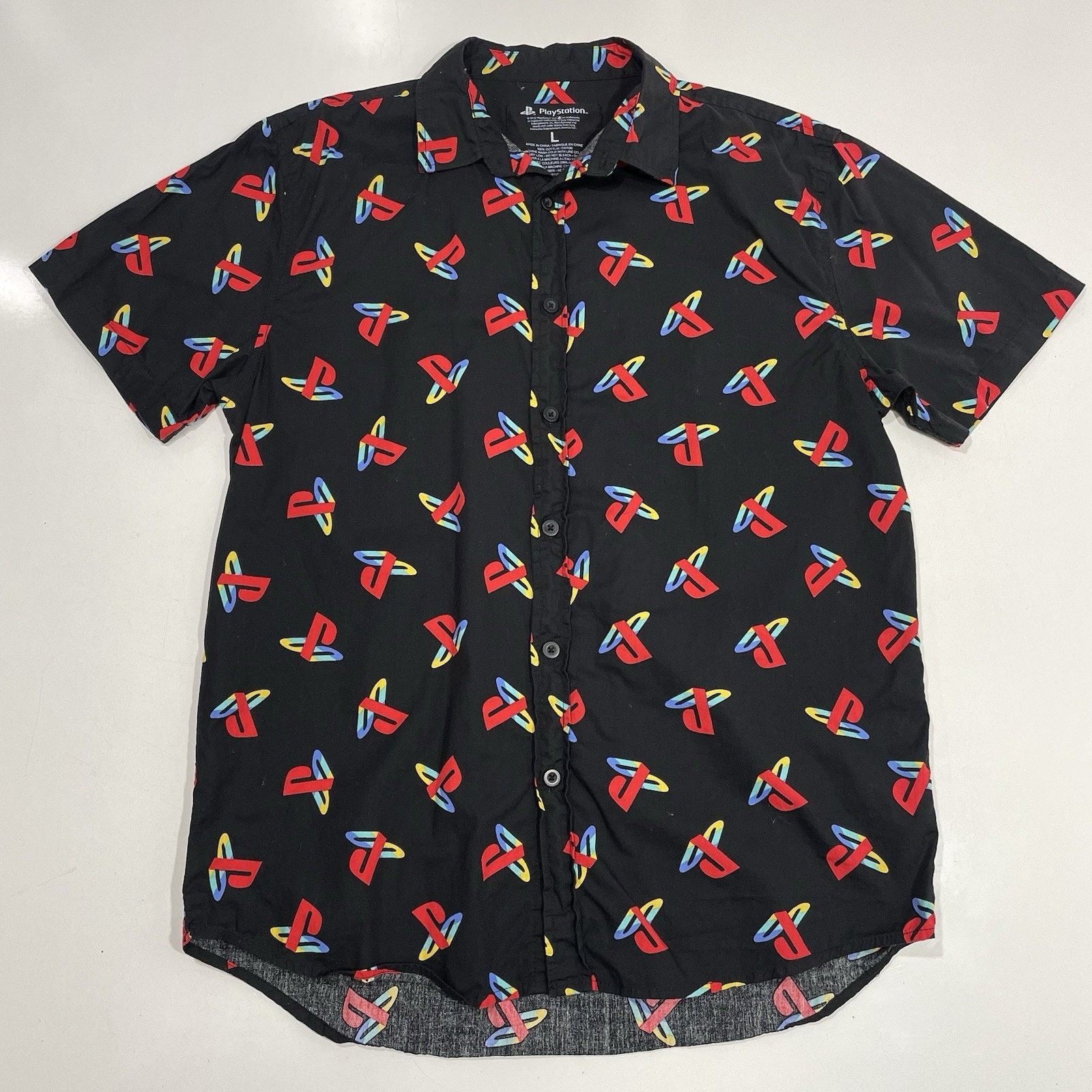 Playstation Sony PlayStation Men’s Gaming Logo Shirt L 2018 Size US L / EU 52-54 / 3 - 1 Thumbnail