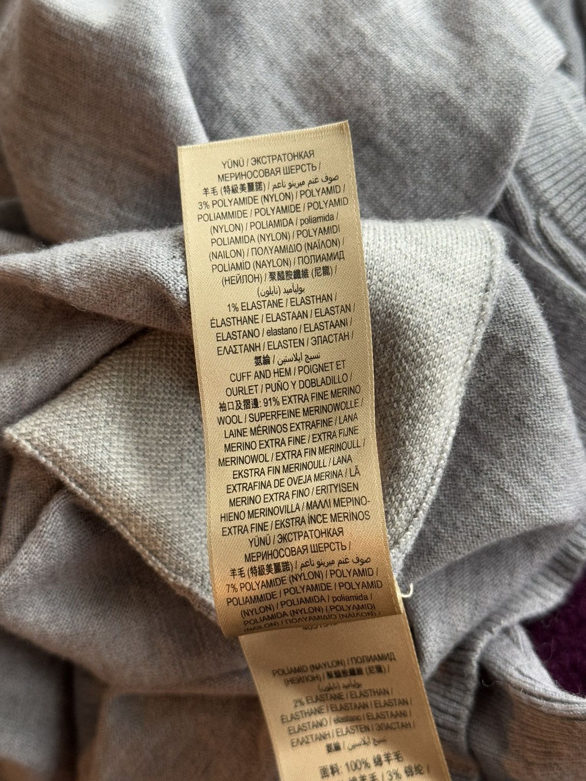 Burberry × Designer Burberry 100% wool grey nova check sweater Size M / US 6-8 / IT 42-44 - 8 Thumbnail