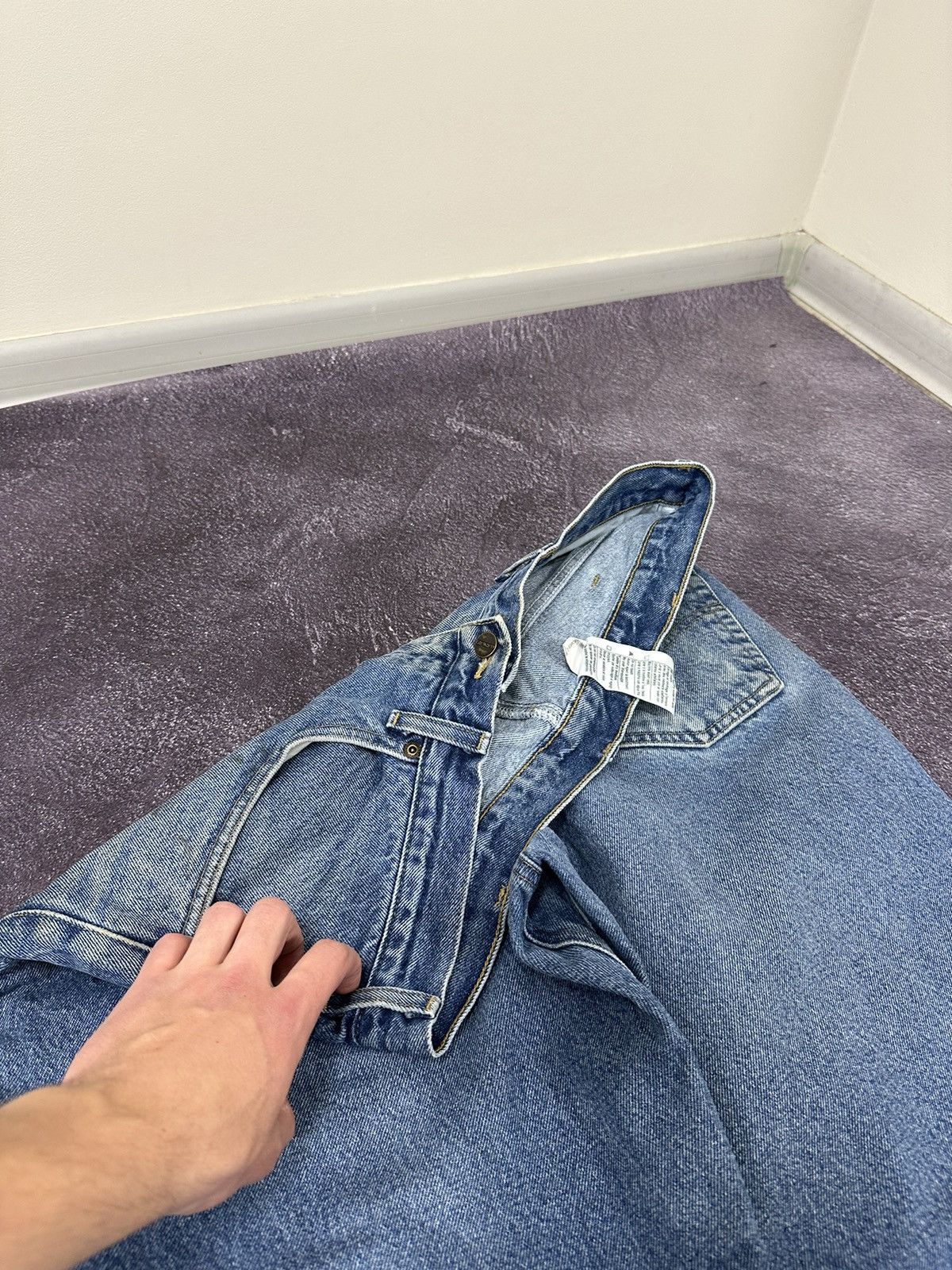 Carhartt Vintage 90s Carhartt USA Relaxed Fit Opium Faded Work Jeans Size US 36 / EU 52 - 7 Thumbnail