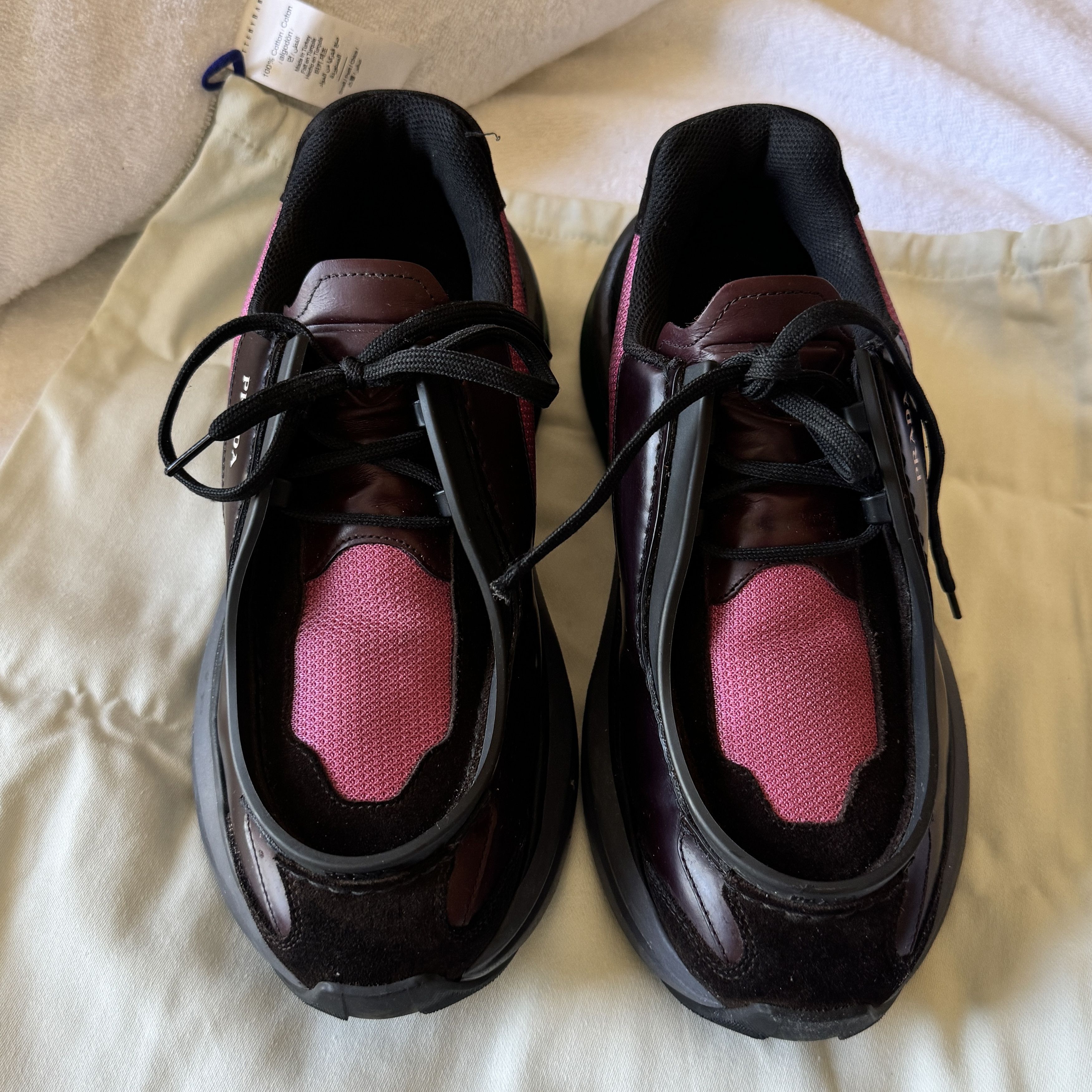 Prada PRADA Systeme Brushed Leather Sneakers very limited Size US 8 / EU 41 - 4 Thumbnail