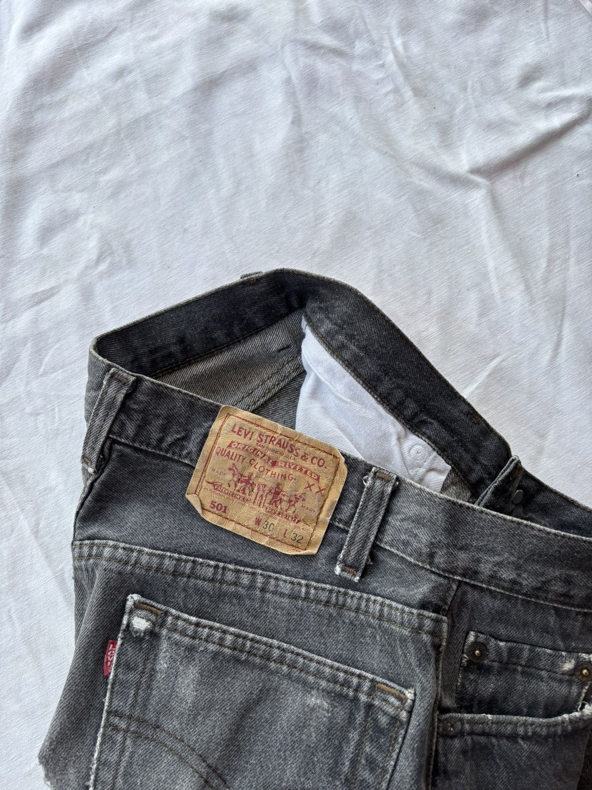 Kapital Vintage Levis 501 Rick Owens Style Distress Denim USA MADE Size US 30 / EU 46 - 11 Thumbnail