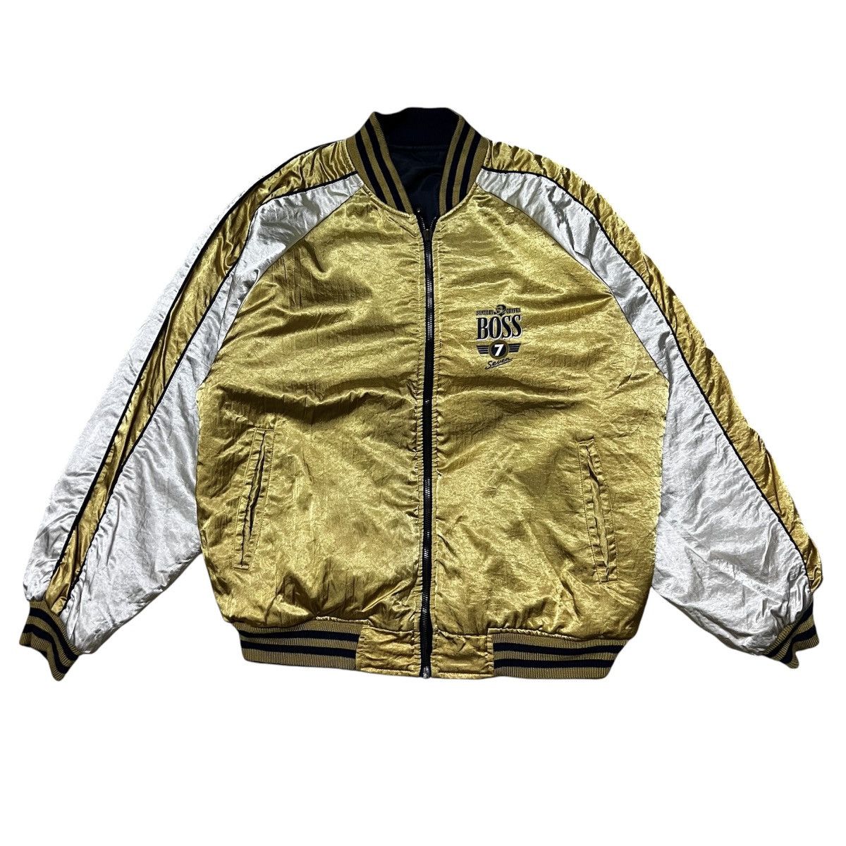 Japanese Brand Suntory Boss Coffee Big Logo Bomber Jacket Reversible Size US M / EU 48-50 / 2 - 2 Thumbnail