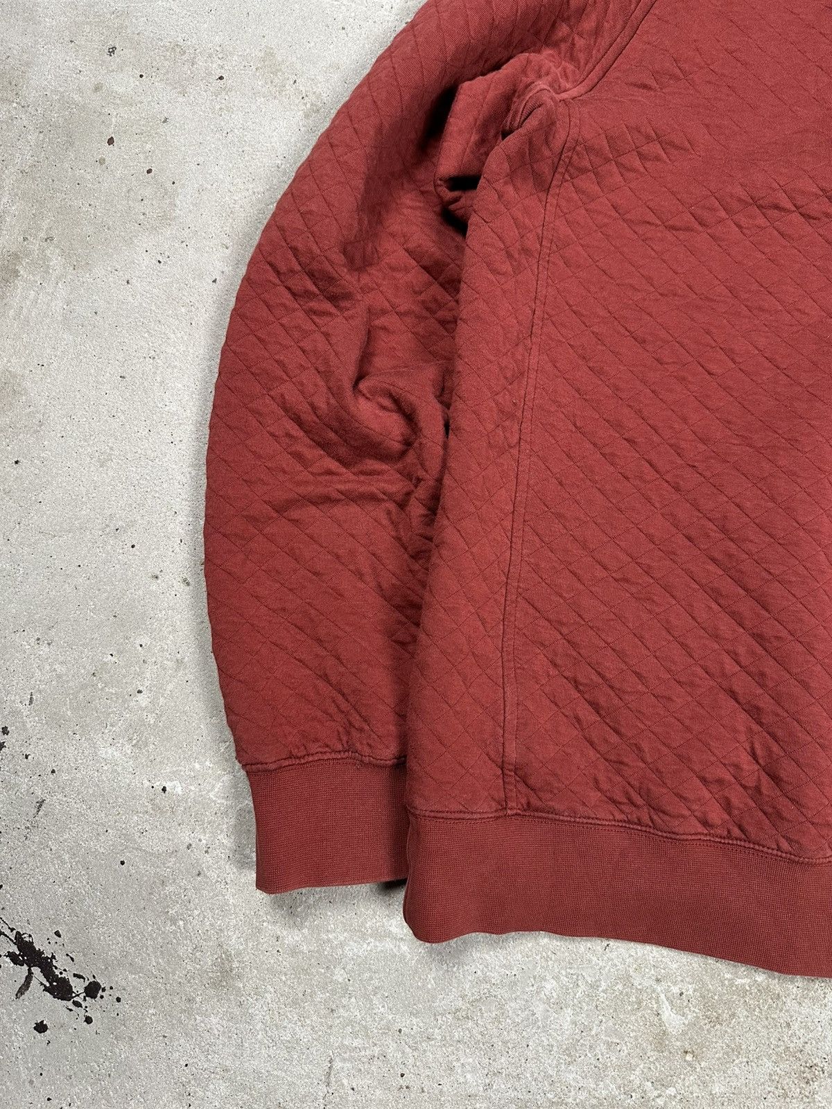 L.L. Bean × Vintage L.L. Bean Quilted Red Sweatshirt Half Button Outdoor Size US S / EU 44-46 / 1 - 13 Thumbnail