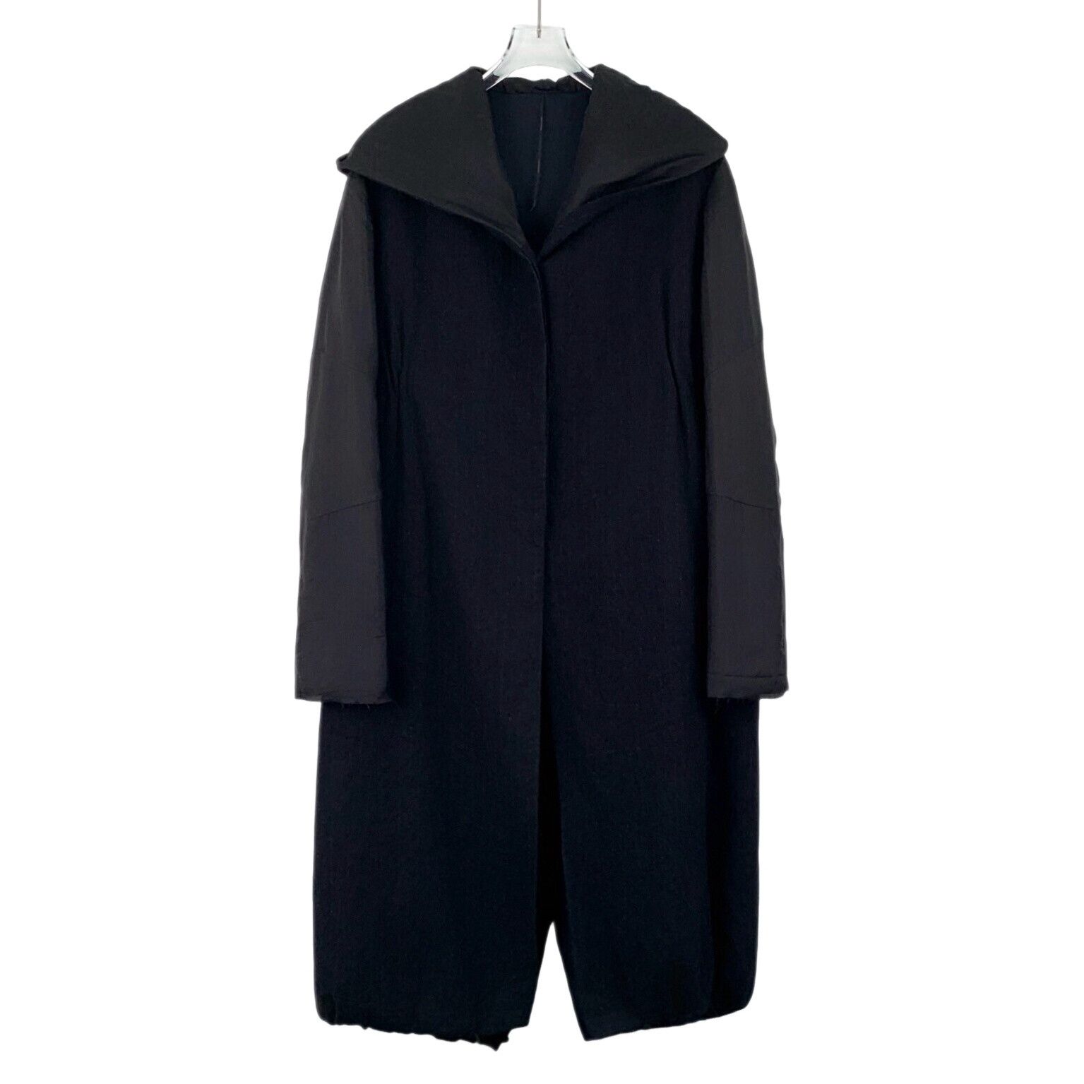 Masnada Masnada Virgin Wool Hooded Coat 42 Size M / US 6-8 / IT 42-44 - 1 Thumbnail