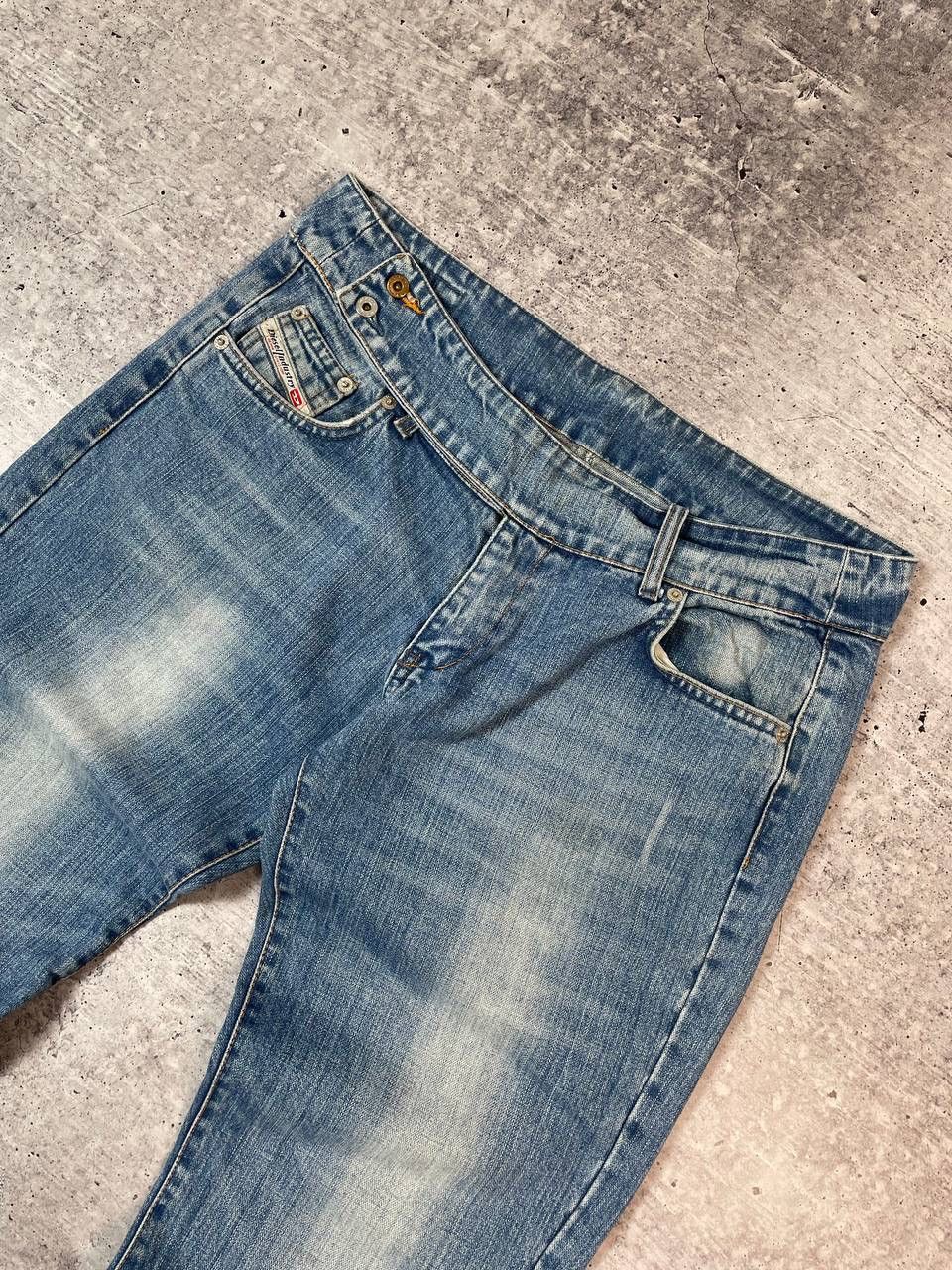 Diesel Vintage 00s Diesel Cheroe Bootcut Flared Denim Jeans Y2K Size 33" - 3 Thumbnail