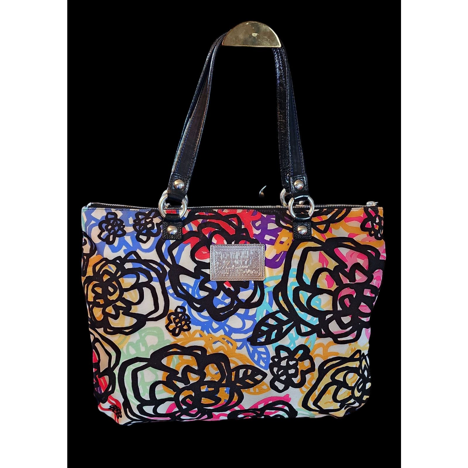 Coach Coach graffiti poppy glam, shoulder with matching wallet. Size ONE SIZE - 4 Thumbnail