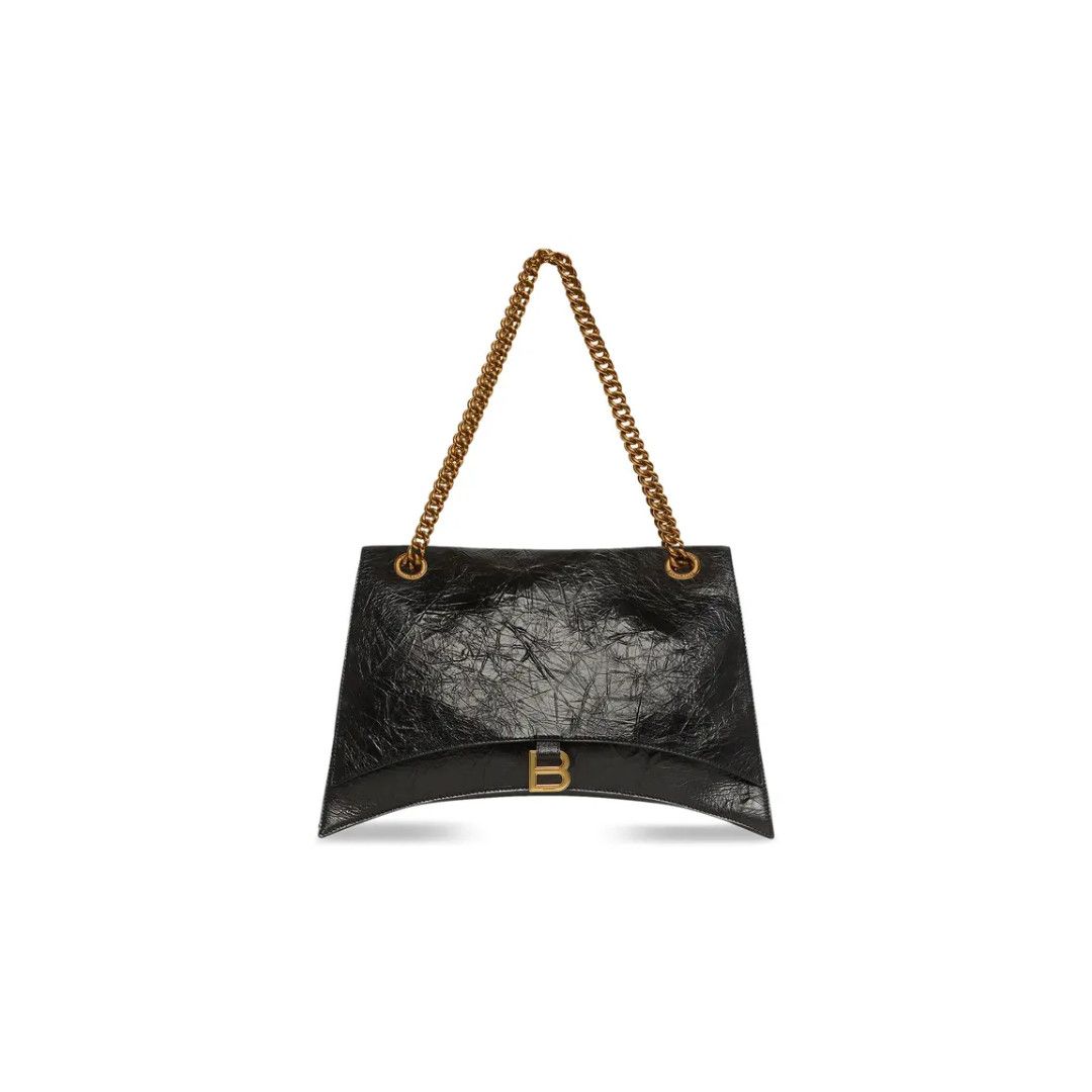 Balenciaga o1la1rc1a1125 Size: OS / Crush Chain Bag in Brown Size ONE SIZE - 1 Thumbnail