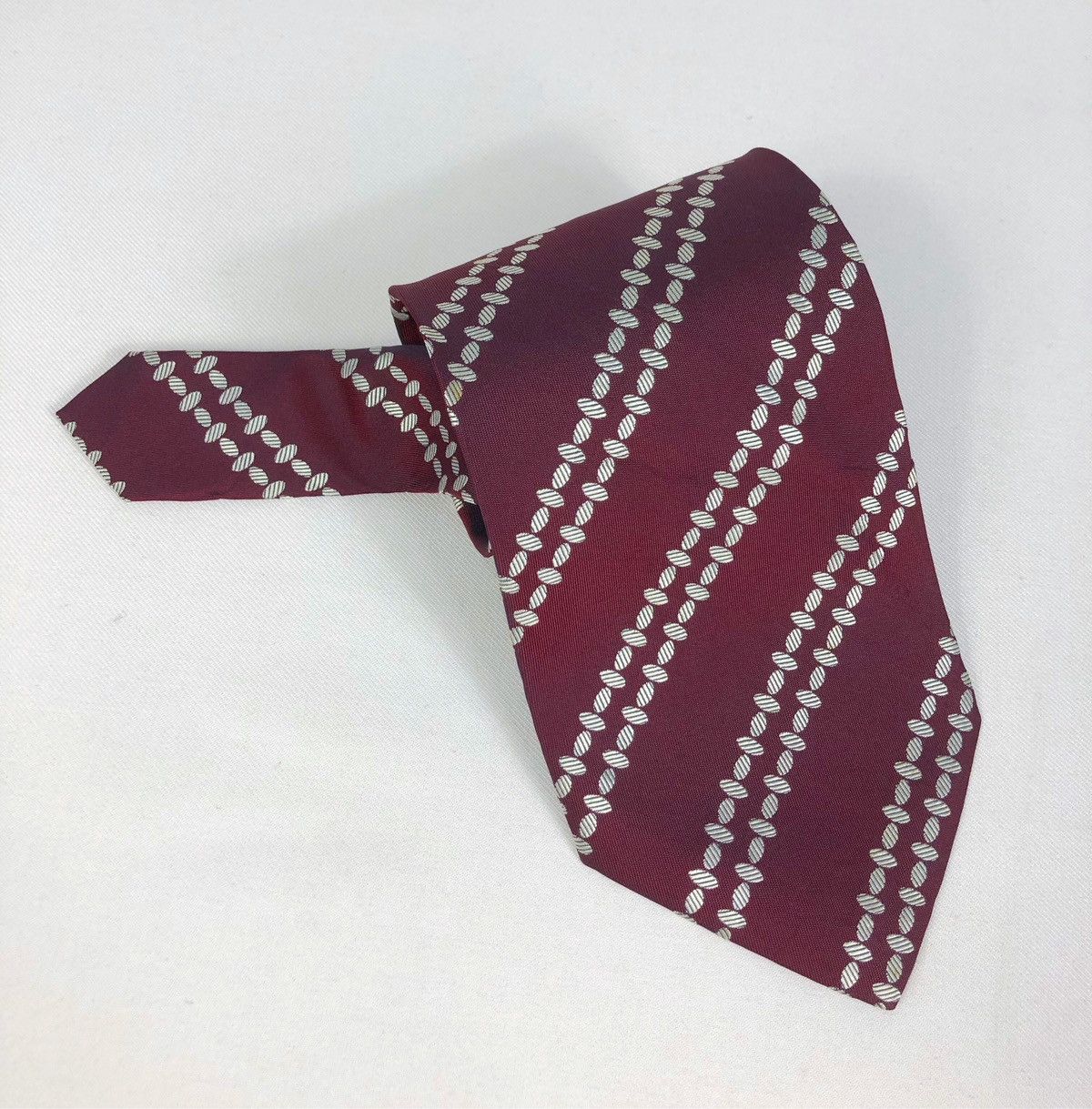 Balenciaga Rare Vintage Balenciaga Stripes Silk Tie Size ONE SIZE - 9 Thumbnail